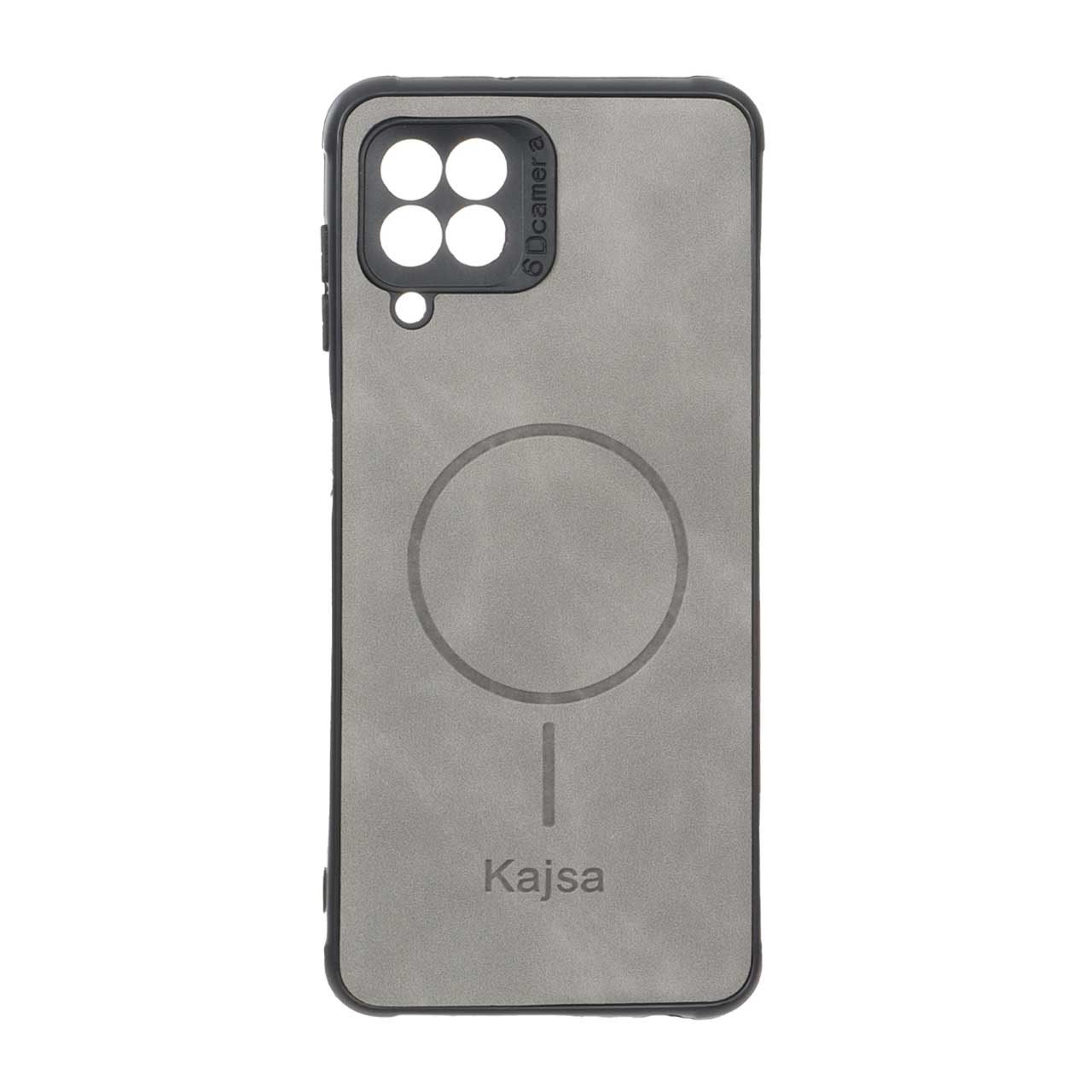 قاب جیر طرح مگ سیف MNC Kajsa مناسب برای سامسونگ گلکسی A22 4G / M22 / M32 4G / F22 طوسی