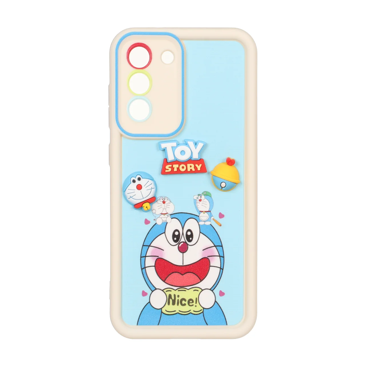 قاب طرح عروسک برجسته دورامون Toy Story محافظ لنز مناسب برای سامسونگ گلکسی S21 FE