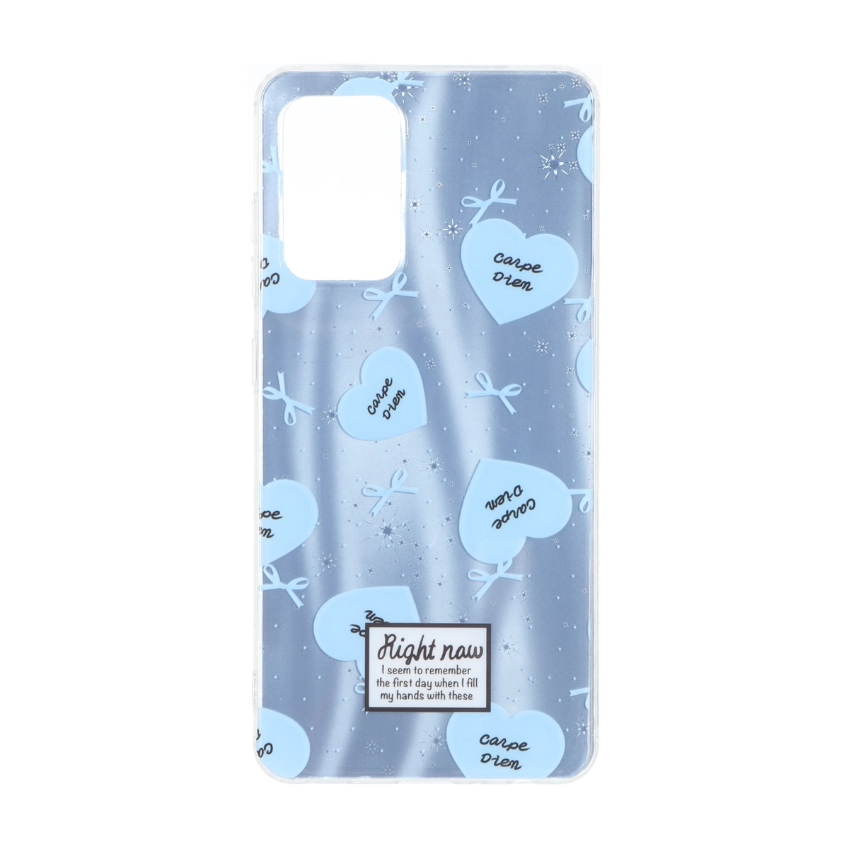 قاب مات ستاره ای دور ژله ای شفاف طرح دار Samsung Galaxy A52 / A52s - کد 128