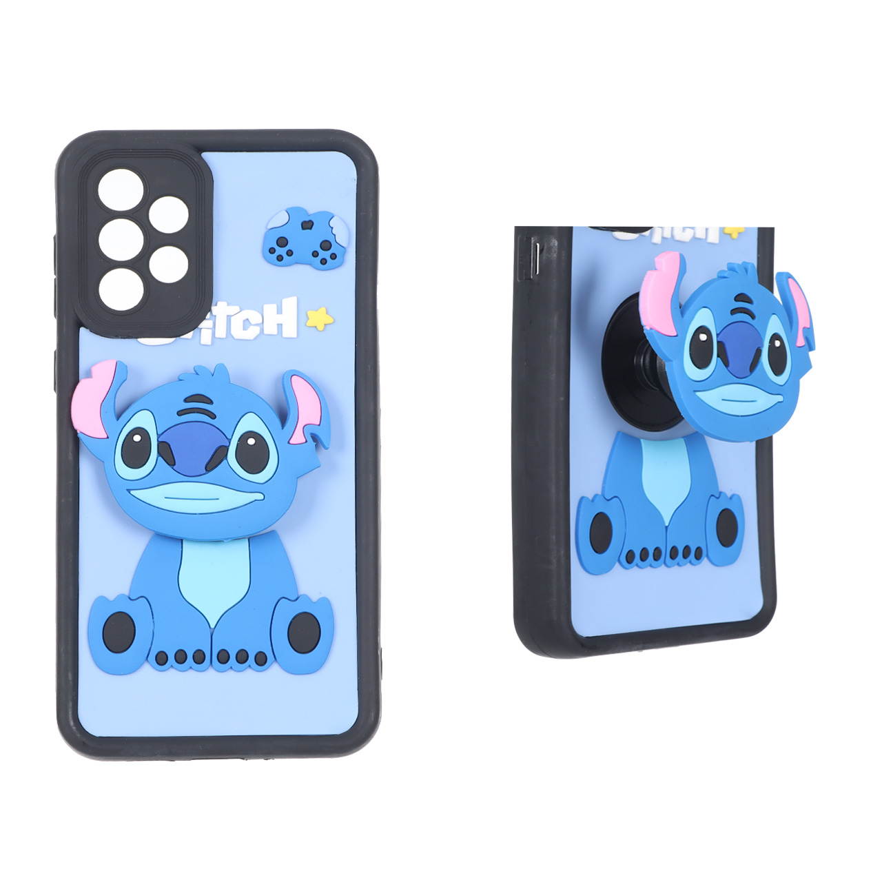قاب Solid Case پاپ سوکت عروسکی برجسته Samsung Galaxy A73 - طرح 161