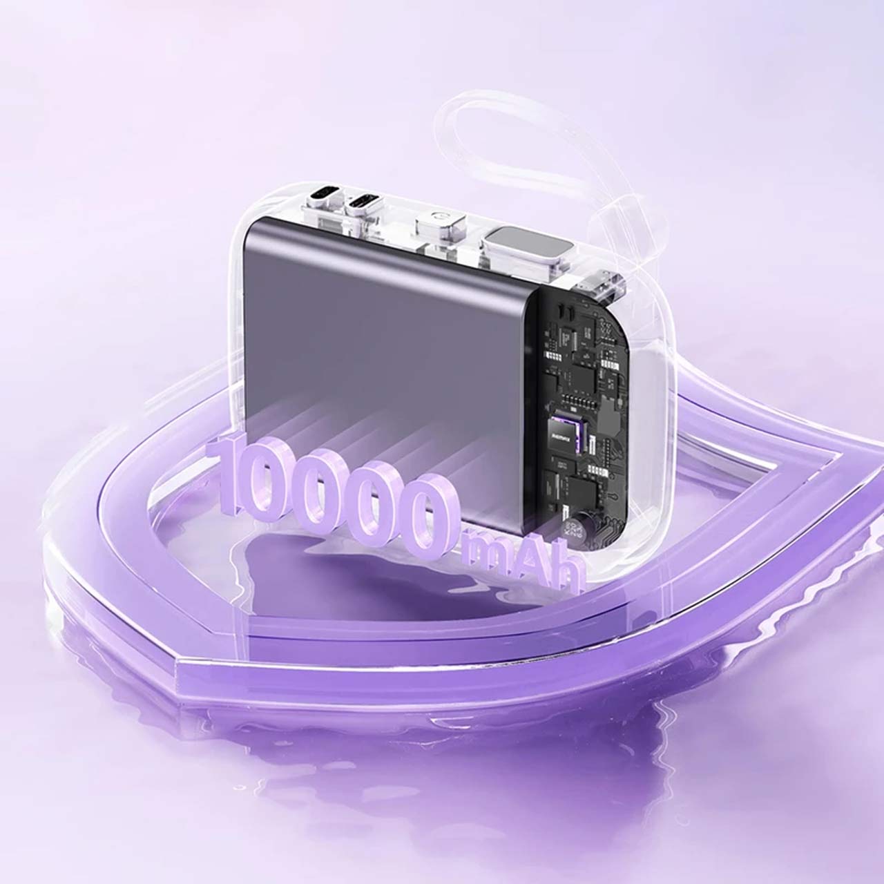 پاوربانک 22.5 وات 10000 میلی آمپر (PD و فست شارژ) Hiska مدل HP-125PD - سفید