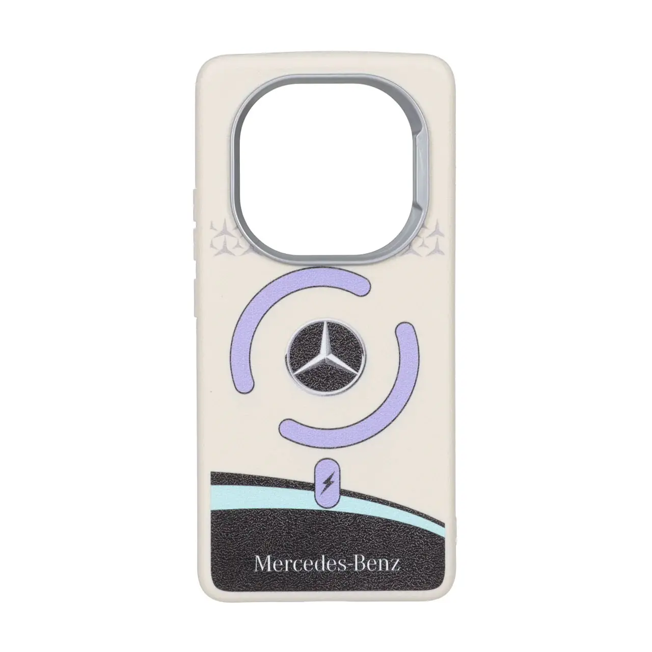 قاب طرح Car Logo مرسدس بنز Texture لنز سیلور مناسب برای شیائومی ردمی نوت ۱۴ پرو 5G و ردمی نوت ۱۴ پرو پلاس 5G و پوکو X7 5G