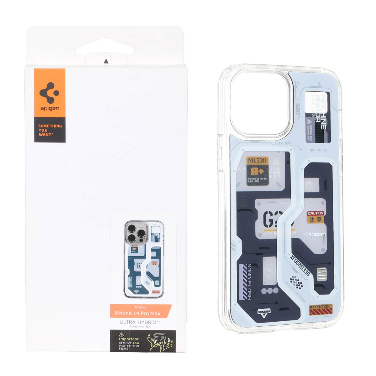قاب اورجینال Spigen طرح تکنولوژی G20 مناسب برای آیفون 14 پرو مکس