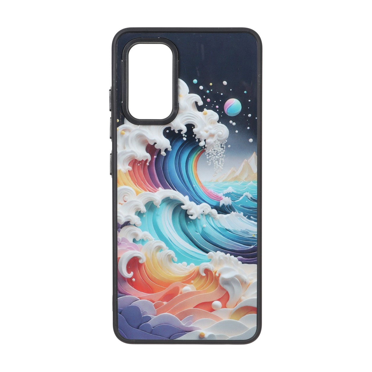 قاب بلک لنز طرح دار موج رنگین کمانی مناسب برای سامسونگ Galaxy A32 4G