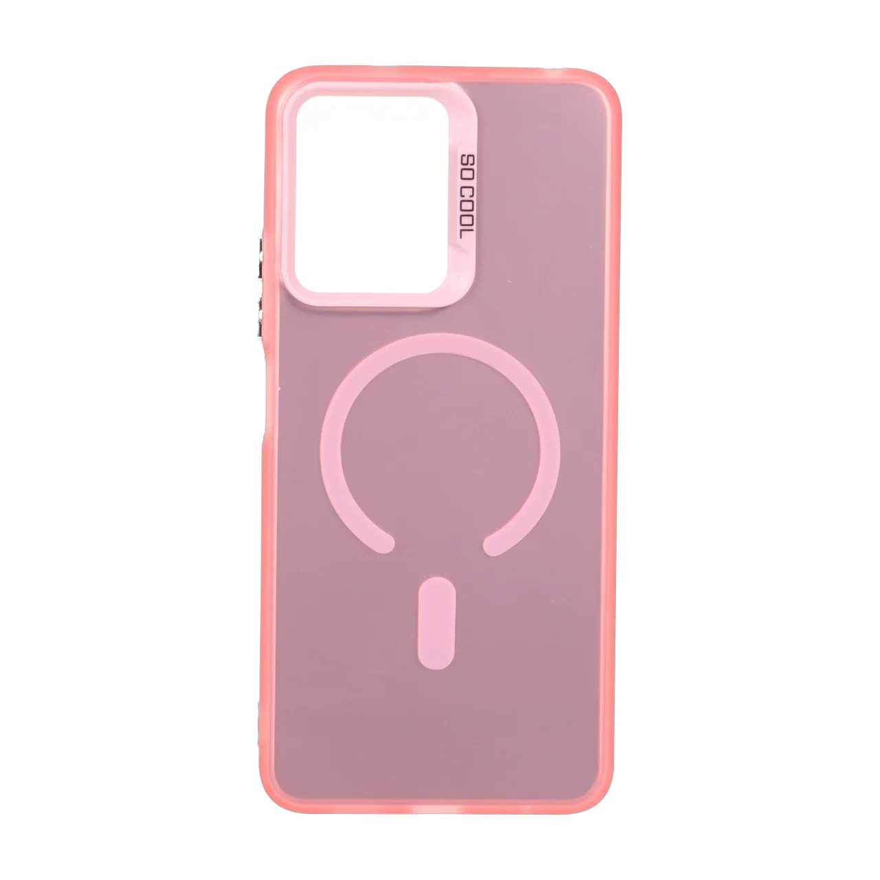 قاب SO COOL طرح مگ سیف صورتی مناسب برای شیائومی ردمی نوت ۱۲ فورجی