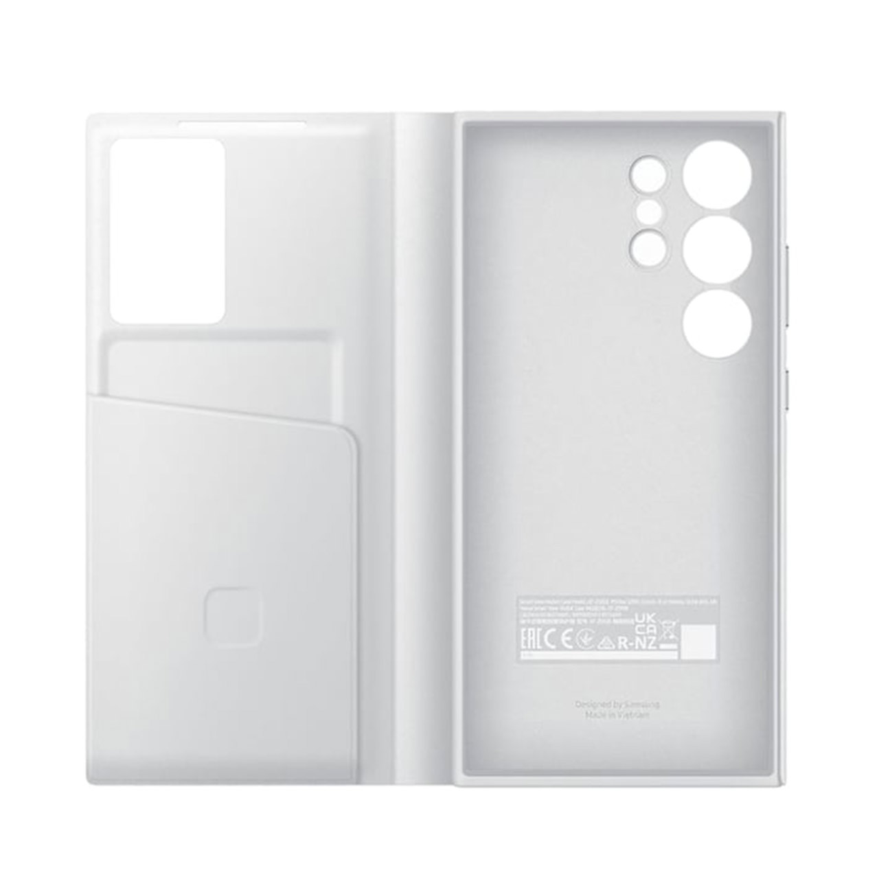 کیف هوشمند اورجینال سامسونگ Smart View Wallet Case مناسب برای گلکسی S24 اولترا - سفید