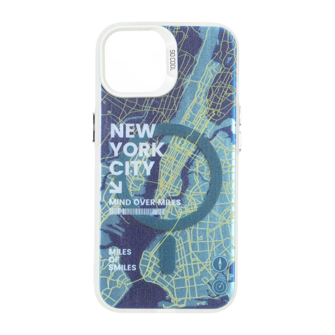 قاب طرح NewYork مگ سیف SO COOL مناسب برای آیفون 15، آیفون 14 و آیفون 13