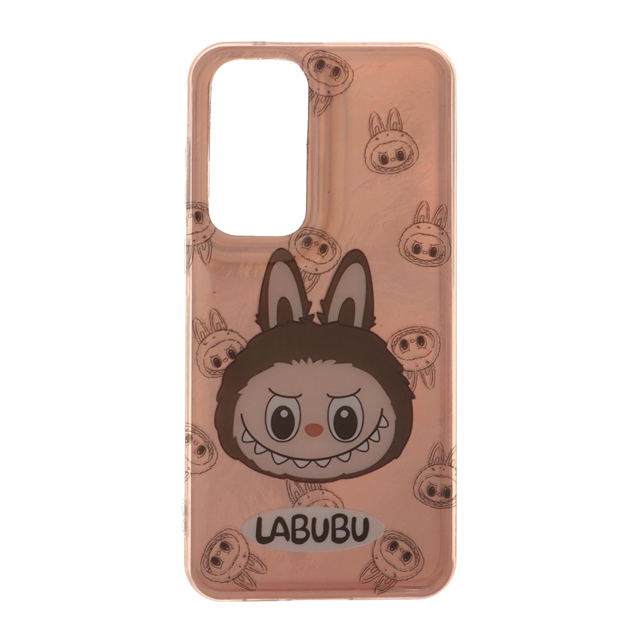 قاب طرح LABUBU اطلسی دور ژله ای مناسب برای سامسونگ گلکسی A35 و A55