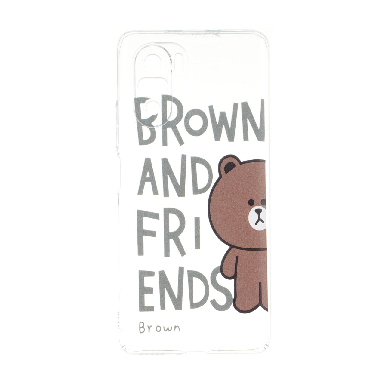 قاب طرح براون و دوستان (Brown & Friends) محافظ لنزدار مناسب برای شیائومی پوکو اف 3، ردمی می 11 آی و ردمی کی 40
