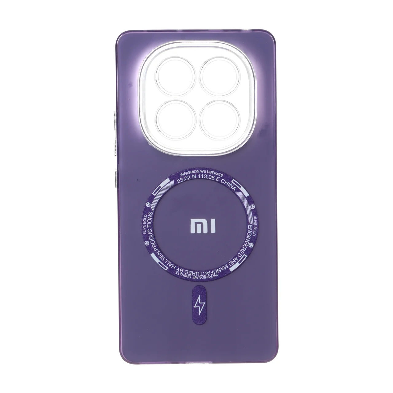 قاب SO COOL طرح مگ سیف لنز شفاف لوگودار مناسب برای شیائومی ردمی نوت ۱۴ پرو 4G
