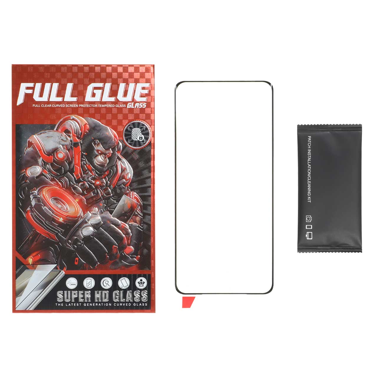 محافظ صفحه نمایش شیشه ای خمیده فول چسب اورجینال Full Glue Gorilla مناسب برای سامسونگ گلکسی S21 اولترا