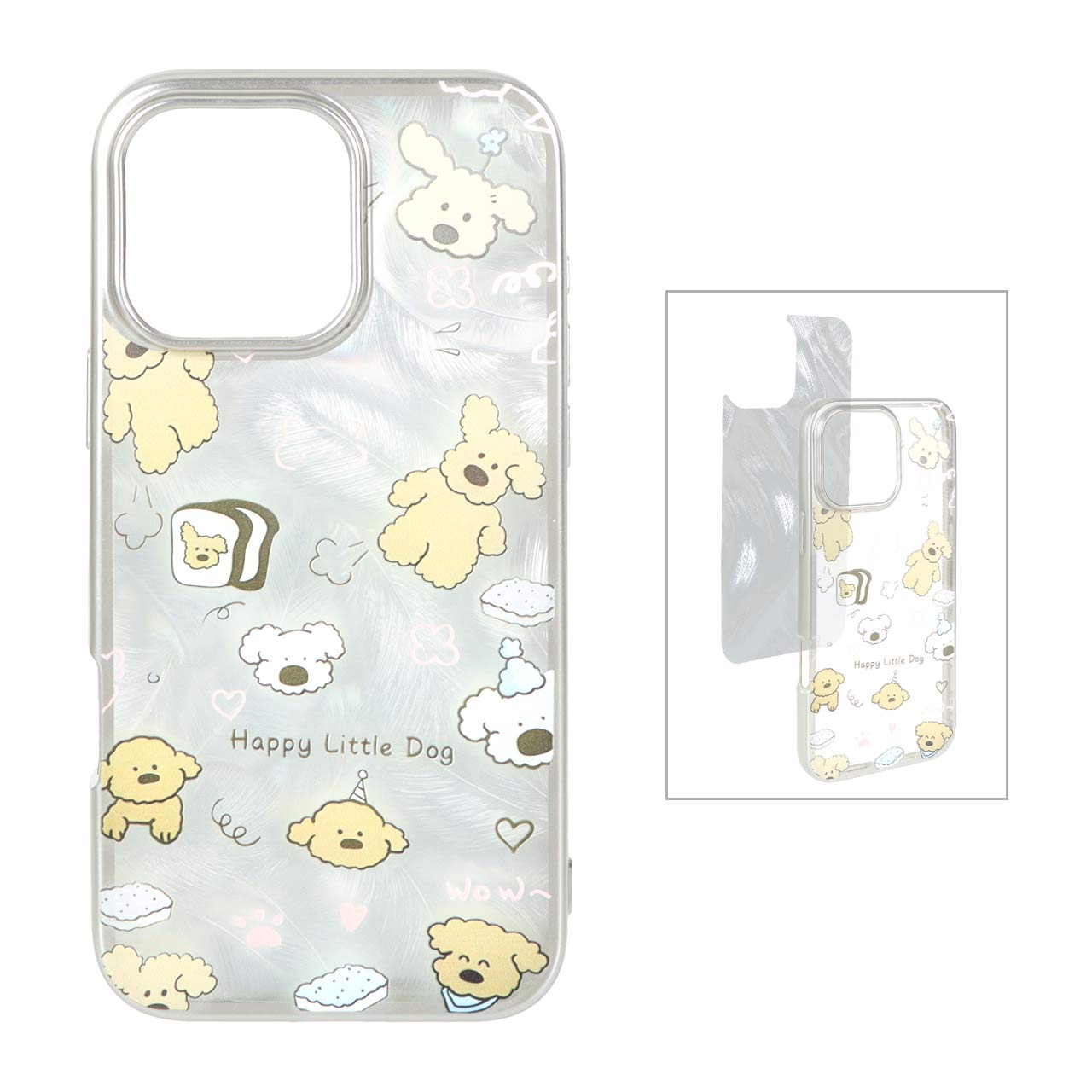 قاب ژله ای طرح دار سیلور Apple iPhone 16 Pro Max - کد 107