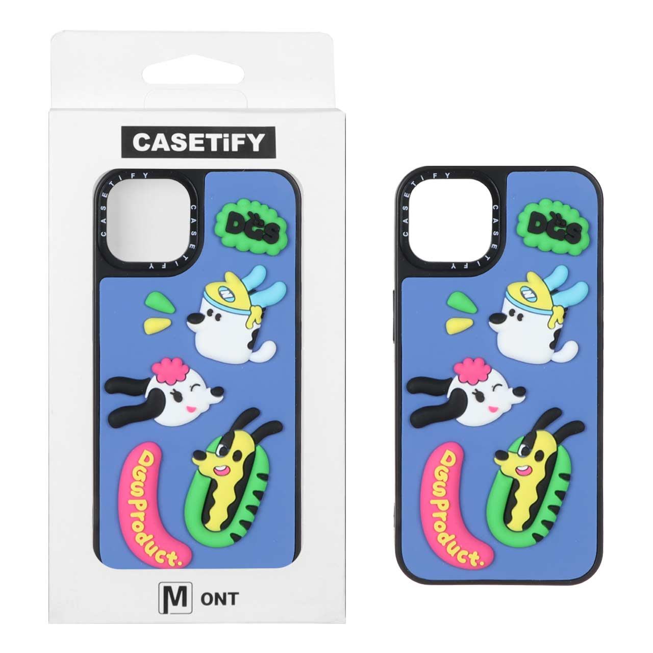قاب طرح سگ‌های کارتونی برجسته Casetify مناسب برای آیفون 13 و آیفون 14
