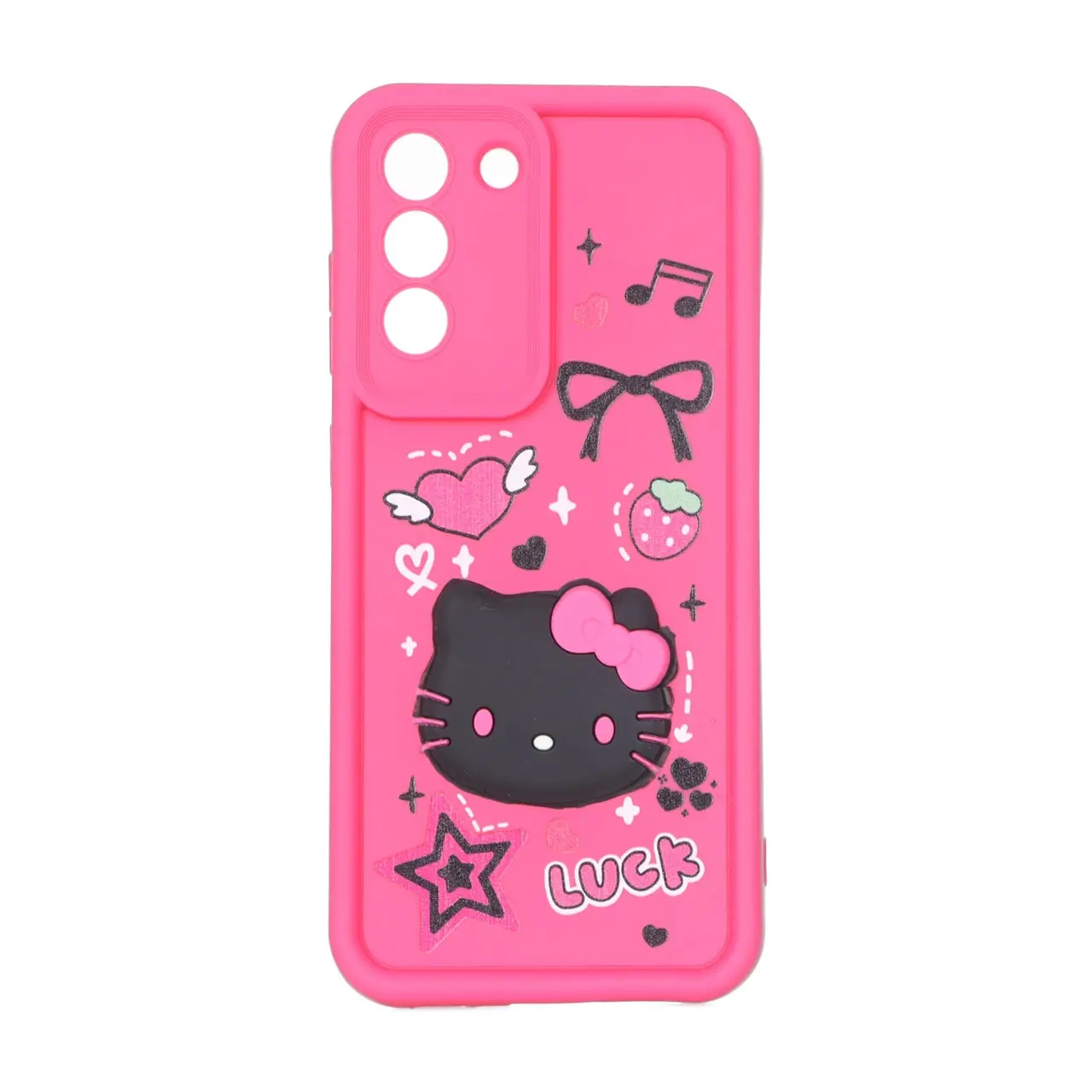 قاب Solid Case طرح عروسکی برجسته مناسب برای سامسونگ Galaxy S21 FE