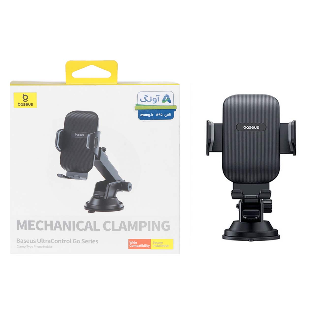 هولدر گوشی موبایل پایه دار Baseus مدل Mechanical Clamping BS-CM025 - مشکی