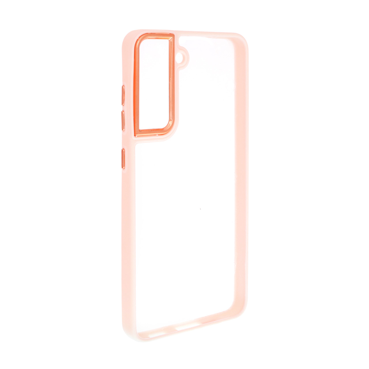 قاب شفاف New skin با بامپر گلبهی مناسب برای سامسونگ گلکسی S21 FE