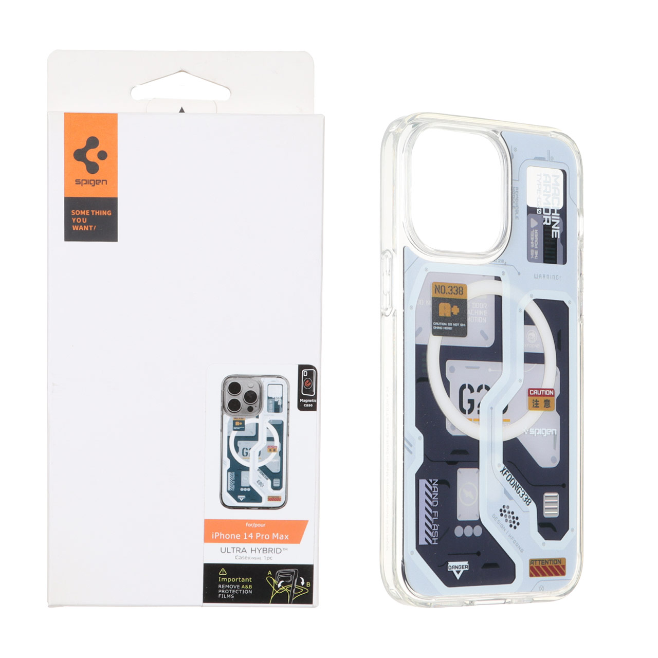 قاب اورجینال طرح تکنولوژی G20 MagSafe Spigen مناسب برای آیفون 14 پرو مکس