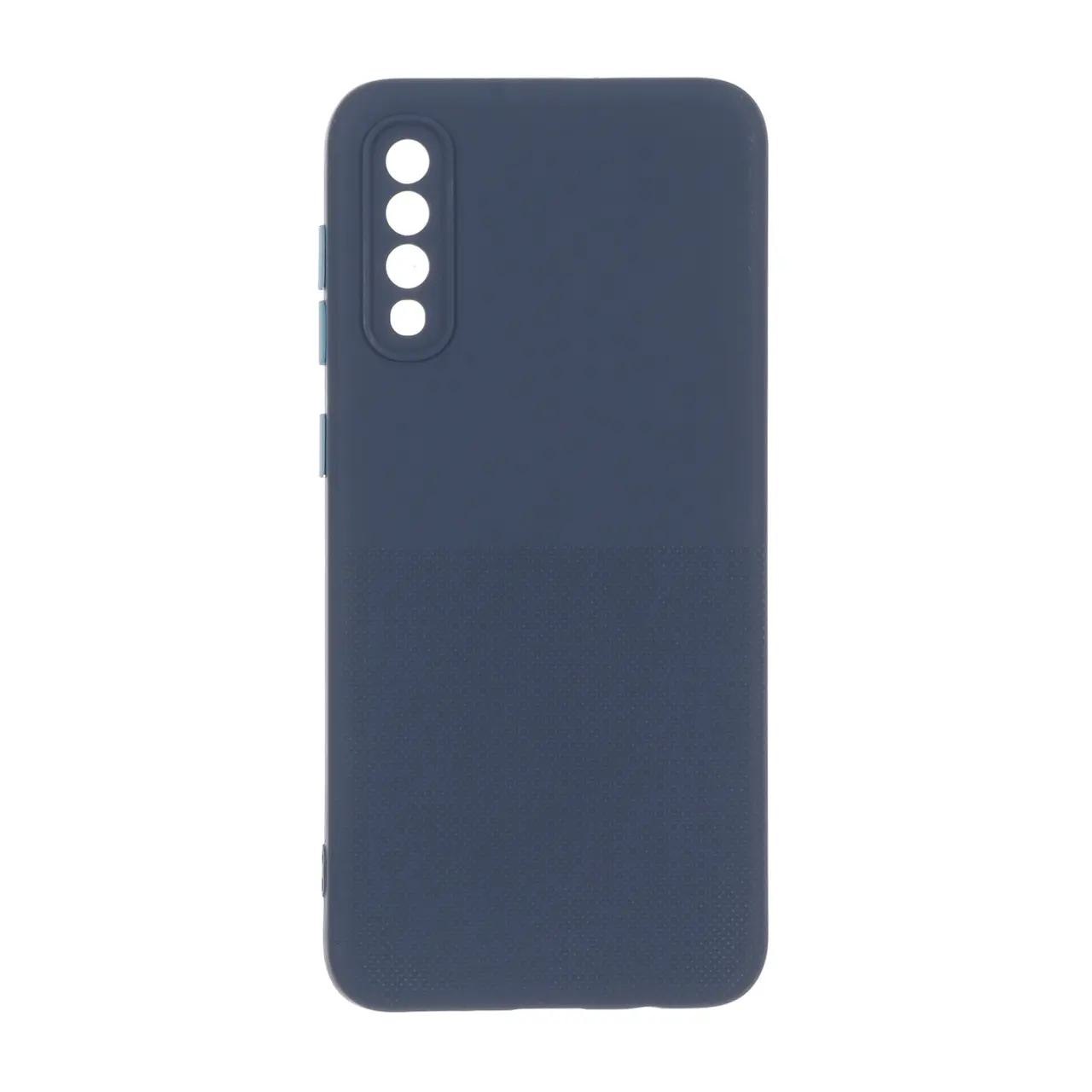 قاب سوزنی دکمه رنگی محافظ لنزدار Samsung Galaxy A50 / A50s / A30s - سرمه ای