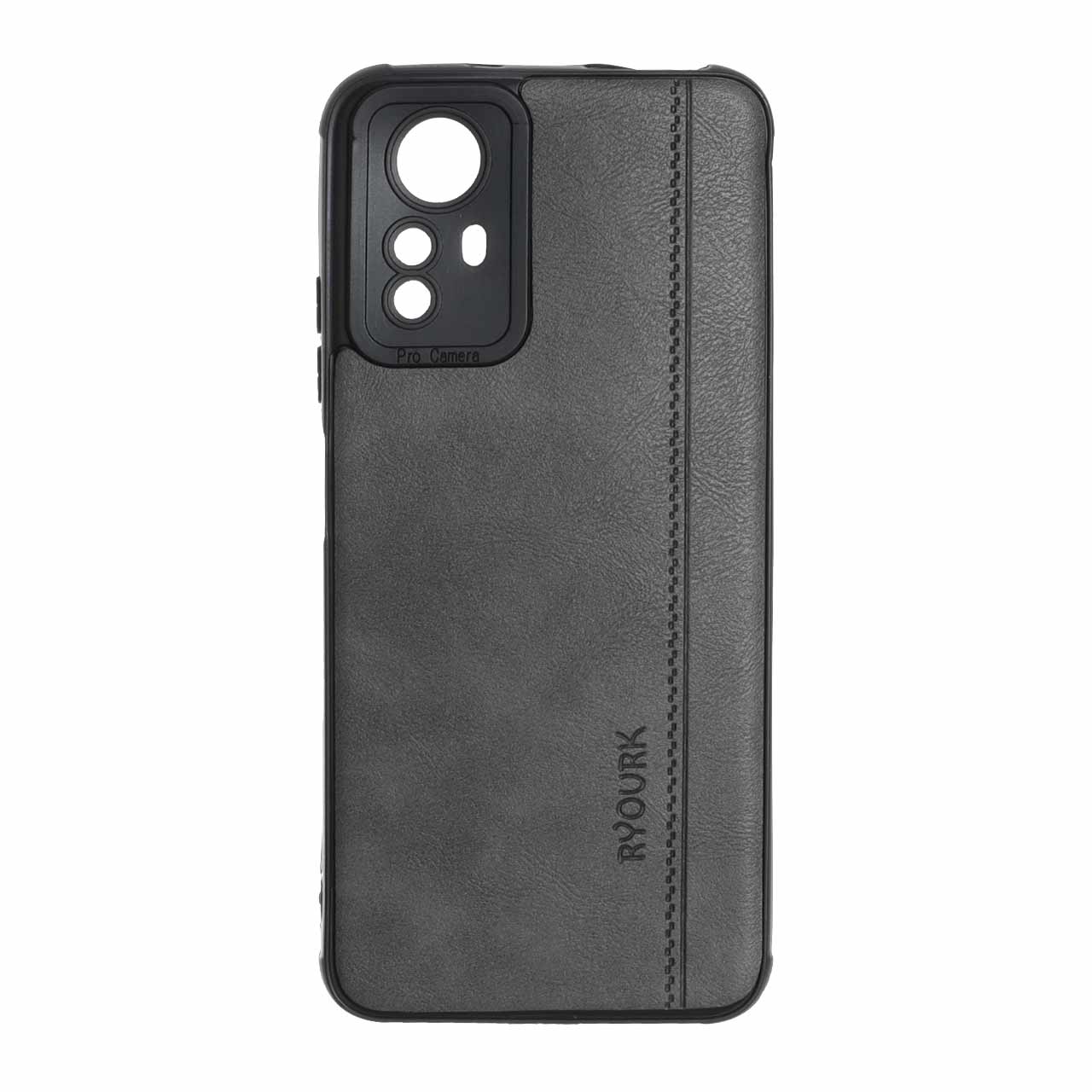 قاب طرح چرم RYOURK مدل Xiaomi Redmi Note 12S - خاکستری