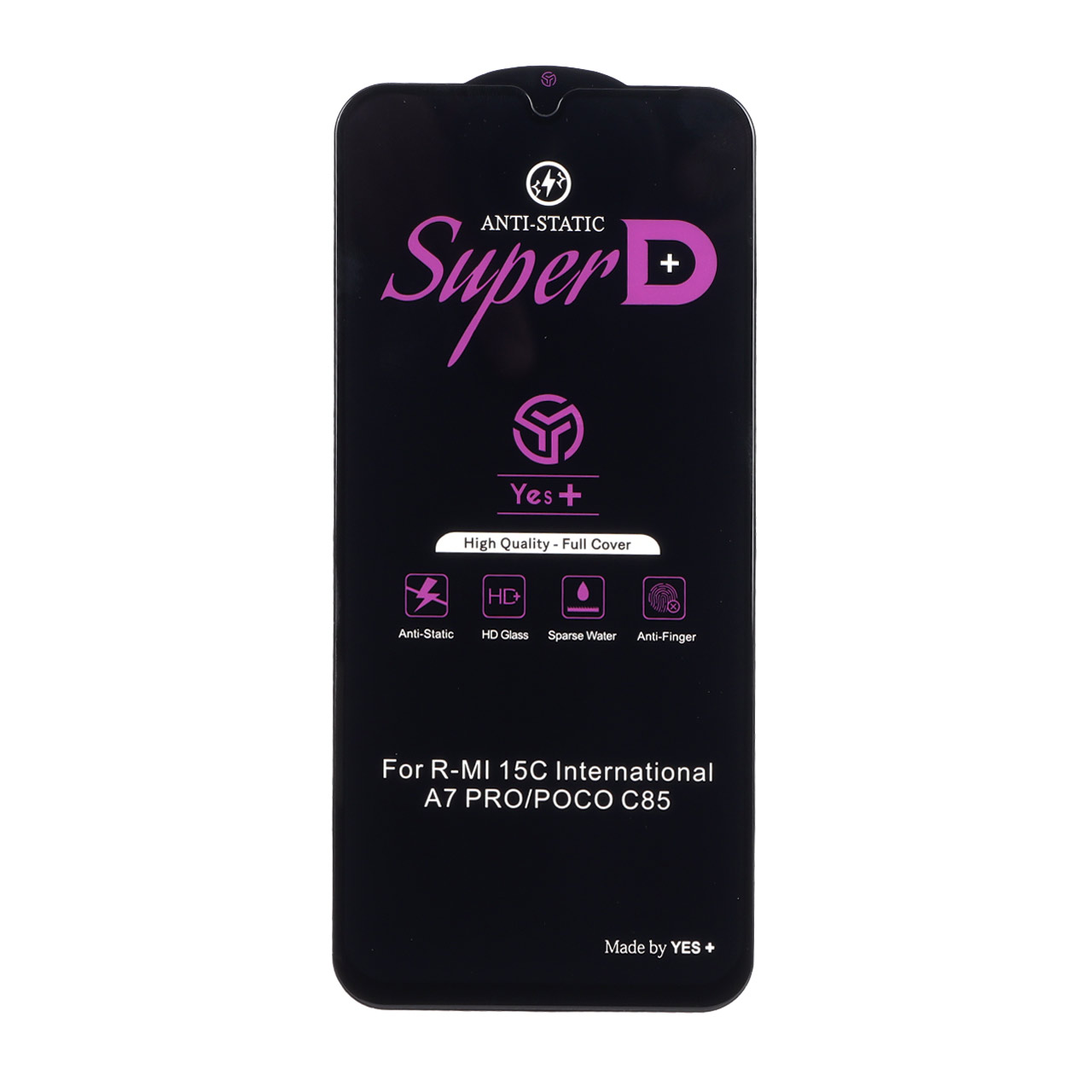 محافظ صفحه نمایش شیشه ای Super D Anti Static Yes Plus مناسب برای شیائومی ردمی 15 سی / پوکو سی 85