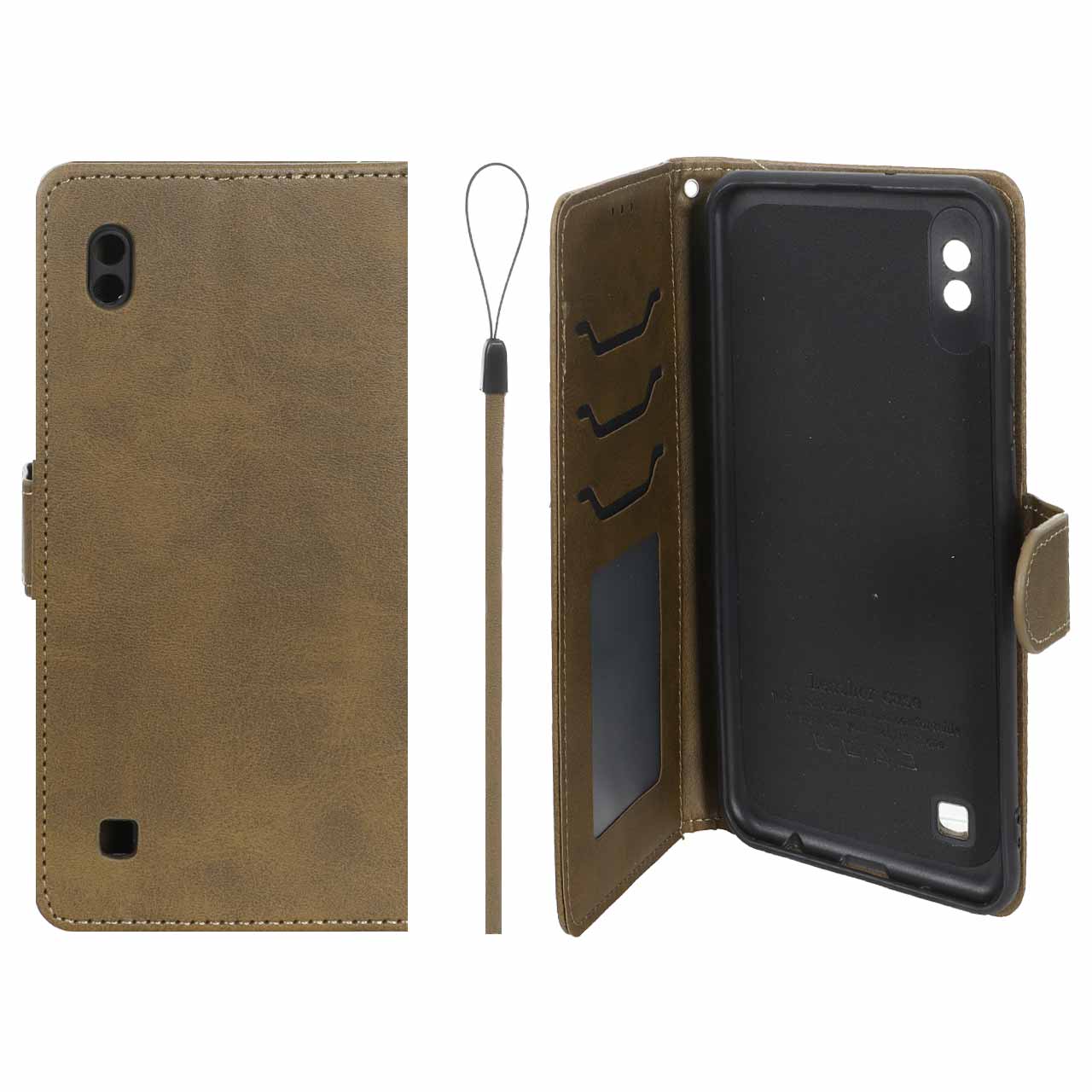 کیف مگنتی داخل خز MNC Plus مناسب برای سامسونگ گلکسی A10 و M10 - سبز زیتونی