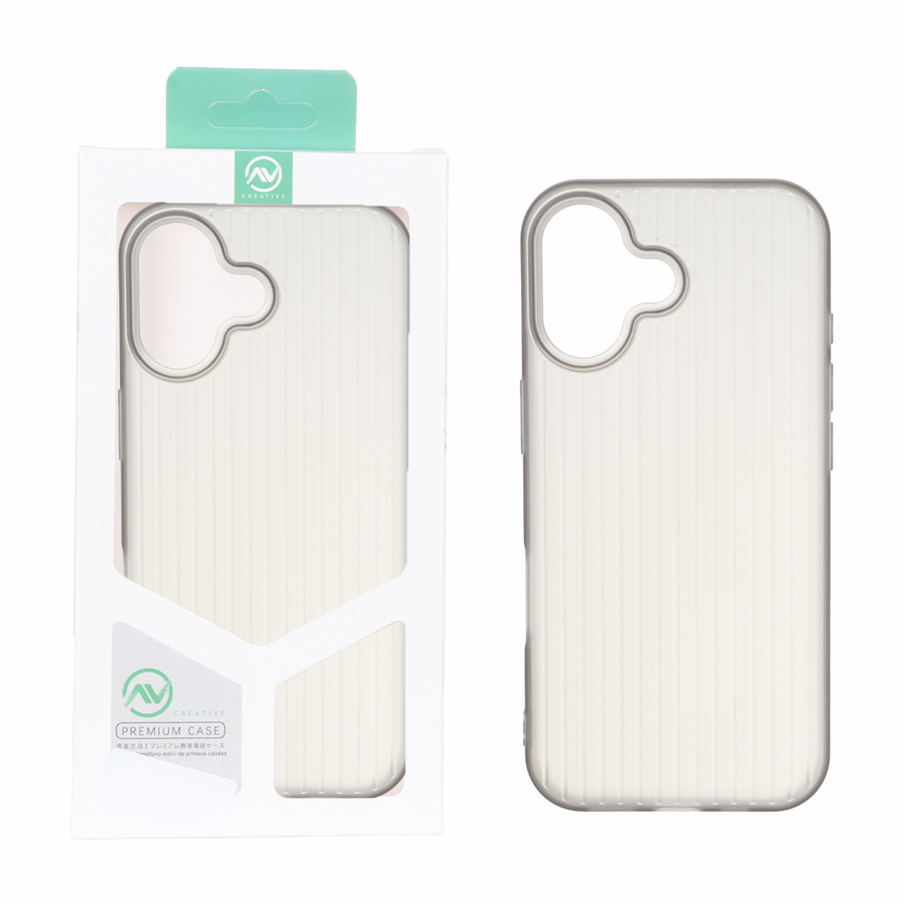 قاب ژله ای طرح Line Case خاکستری مناسب برای آیفون 17