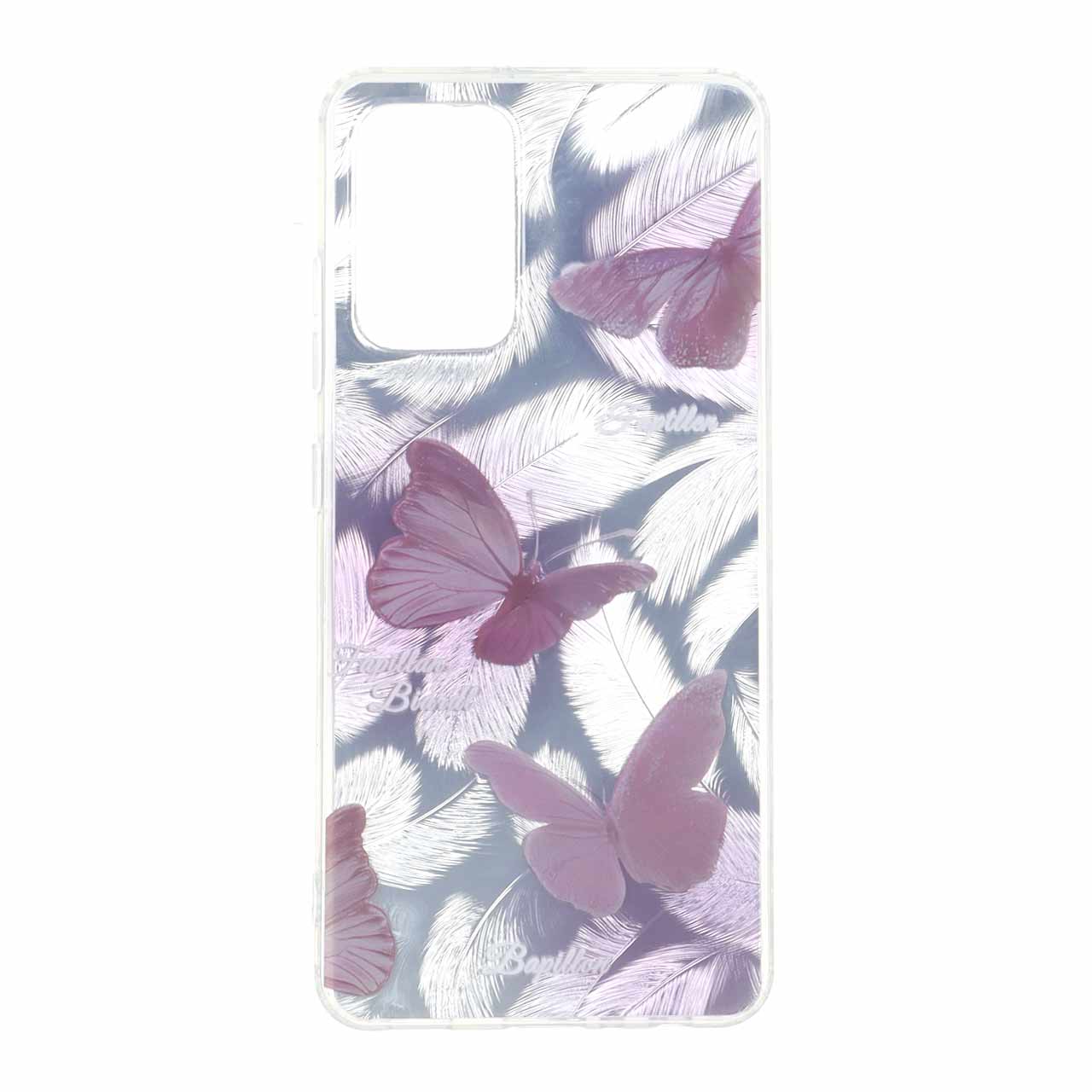قاب اطلسی طرح پر دور ژله ای مناسب برای سامسونگ گلکسی A32 4G