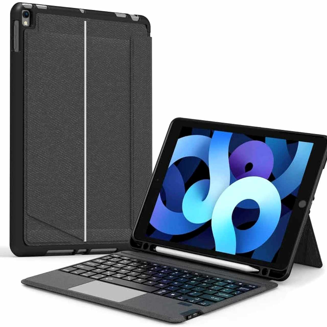 کاور کیبورد دار بی سیم 10.2 و iPad 10.5 اینچ Wiwu مدل MAG TOUCH - مشکی