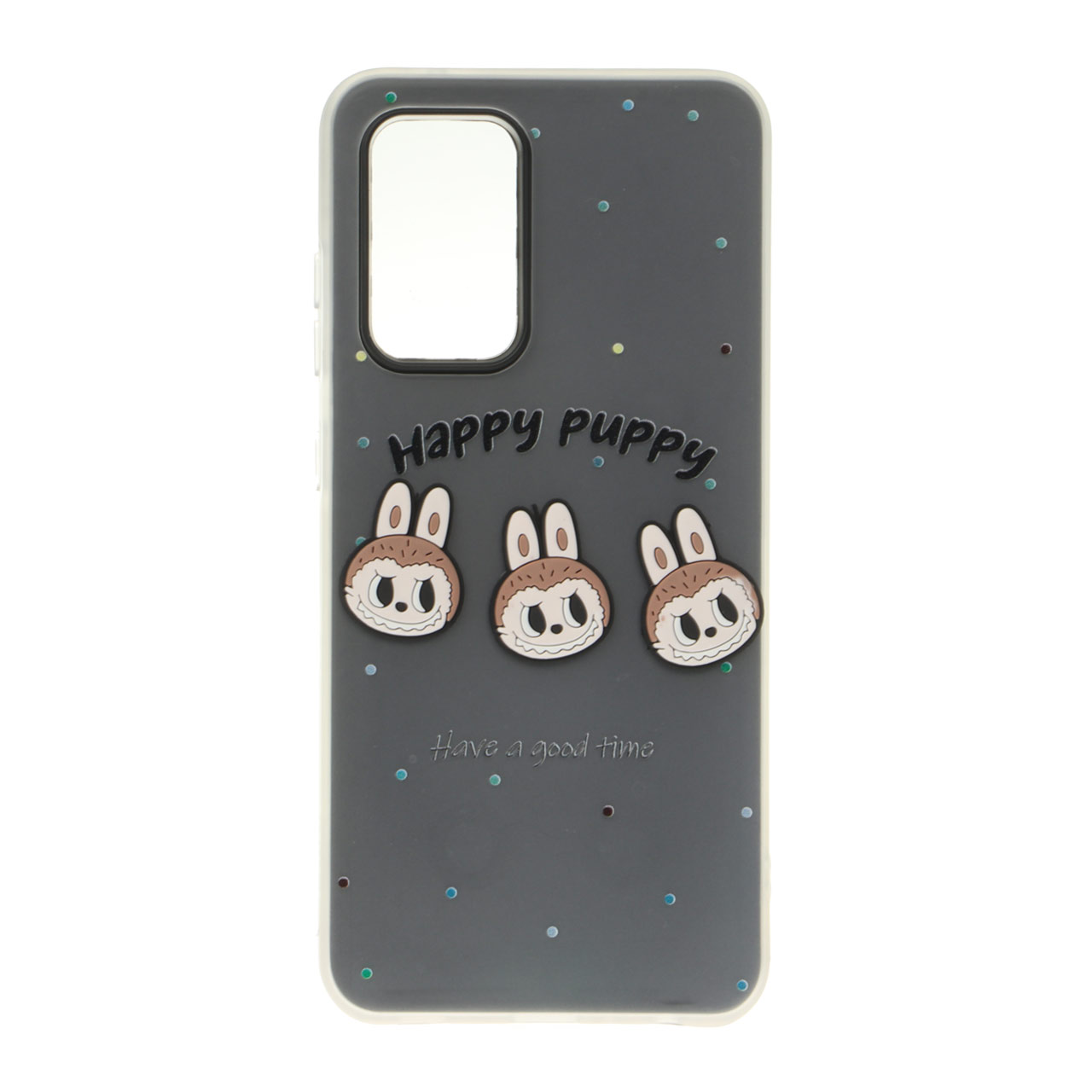 قاب طرح Happy Puppy عروسک برجسته دو لایه مناسب برای سامسونگ گلکسی A52 و A52s