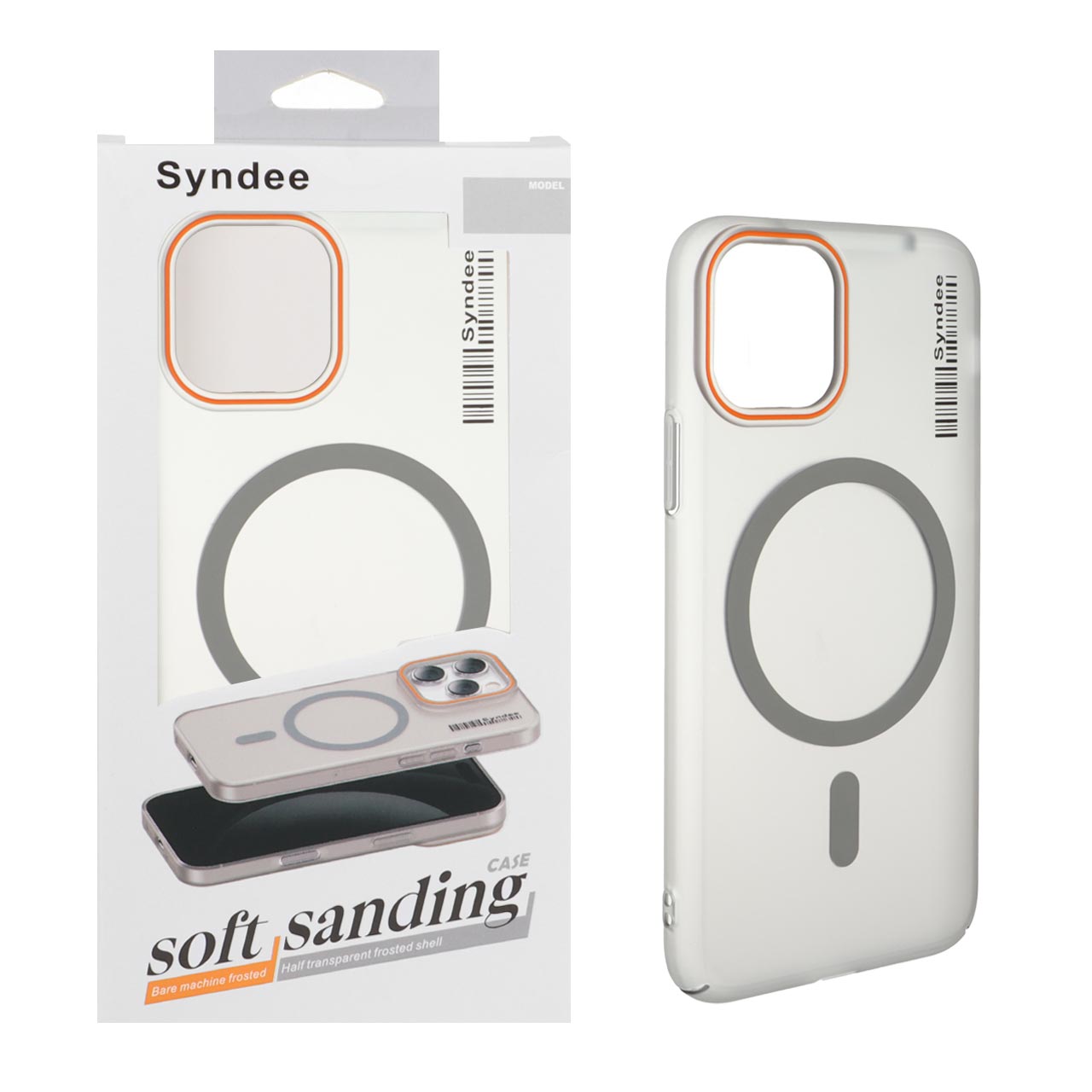 قاب اورجینال Syndee پشت مات MagSafe مدل Apple iPhone 11 Pro - خاکستری (پک دار )