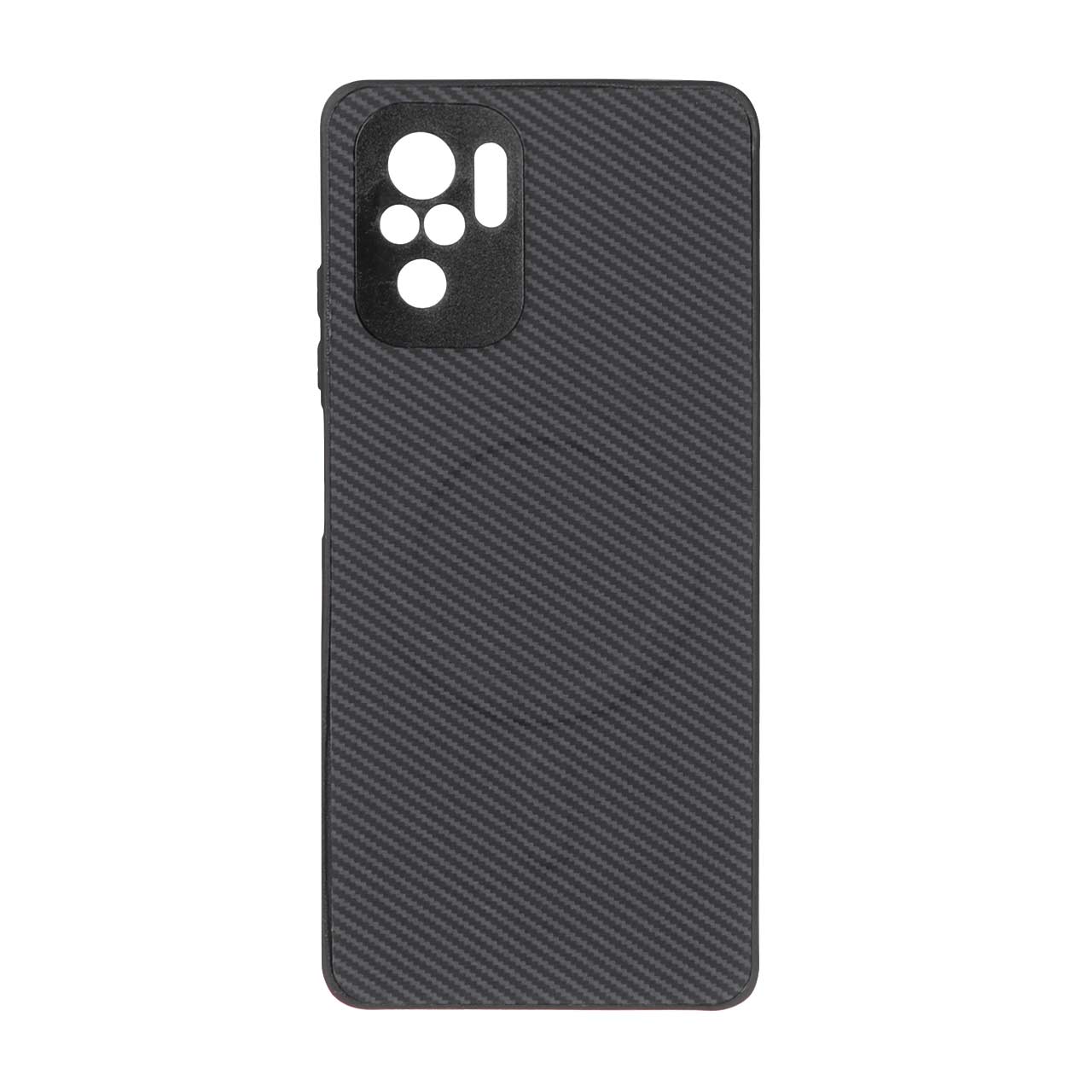 قاب هاشور MagSafe برجسته محافظ لنزدار Xiaomi Redmi Note 10 4G / Redmi Note 10S / Poco M5S - مشکی