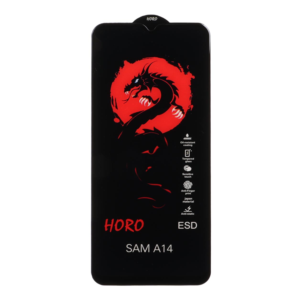 محافظ صفحه نمایش شیشه ای فول کاور Horo ESD مناسب برای Samsung Galaxy A14 / M14 / F14 / A22 5G