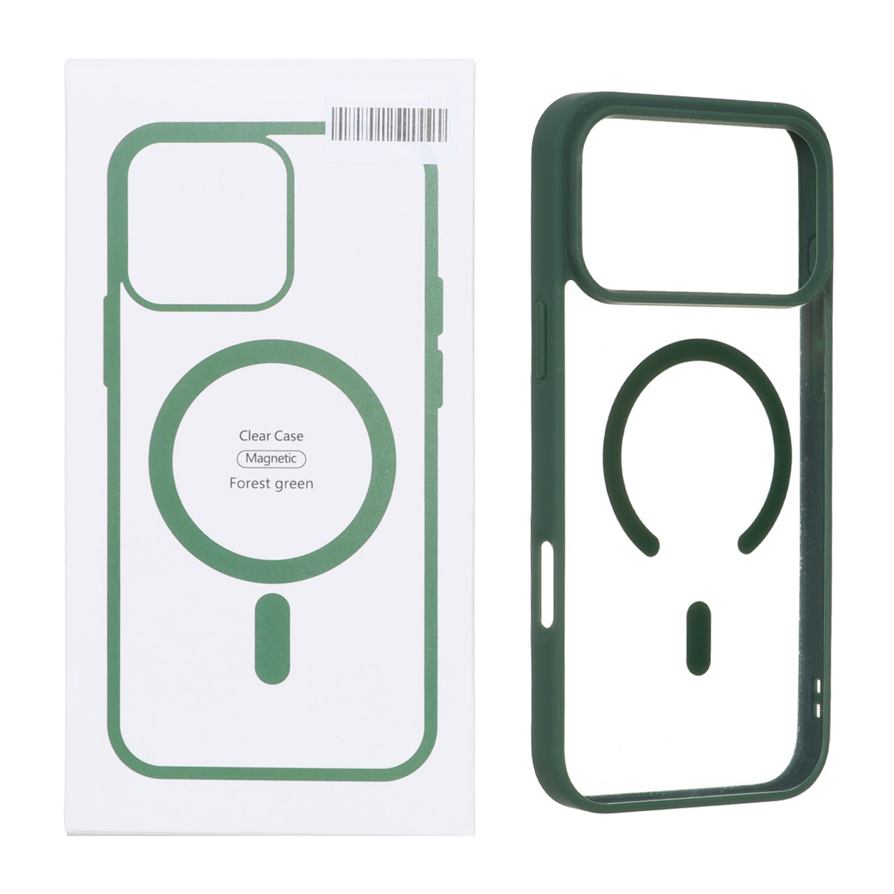 قاب شفاف Apple iPhone 17 Pro Max با قابلیت شارژ MagSafe - سبز