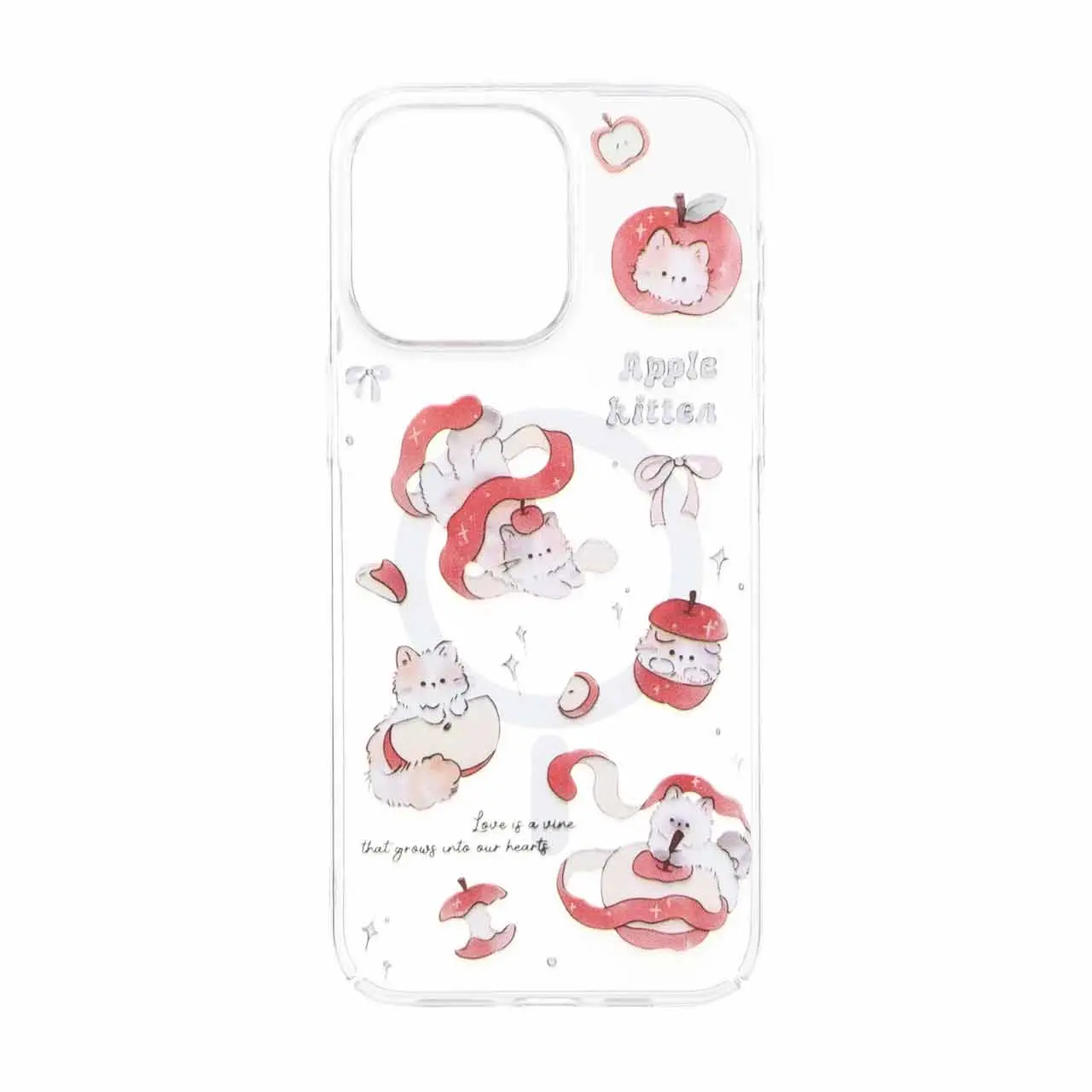 قاب Cute کریستالی طرح مگ سیف Apple iPhone 15 Pro Max - کد 692