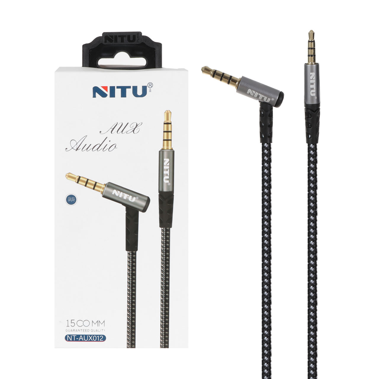 کابل AUX نیتو مدل NT-AUX012 طول 1 متر خاکستری