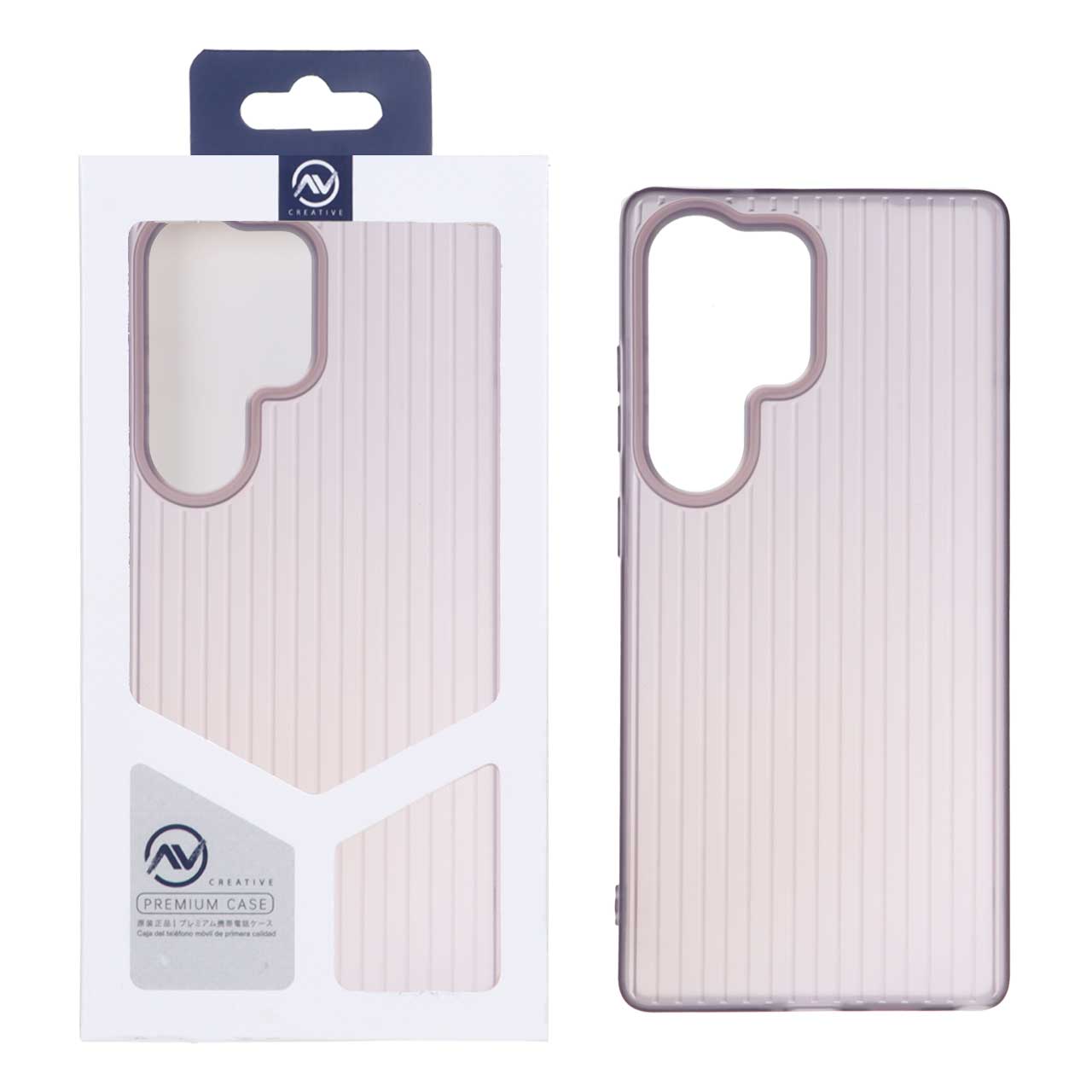 قاب ژله‌ای طرح Line Case بنفش مناسب برای سامسونگ گلکسی S25 الترا