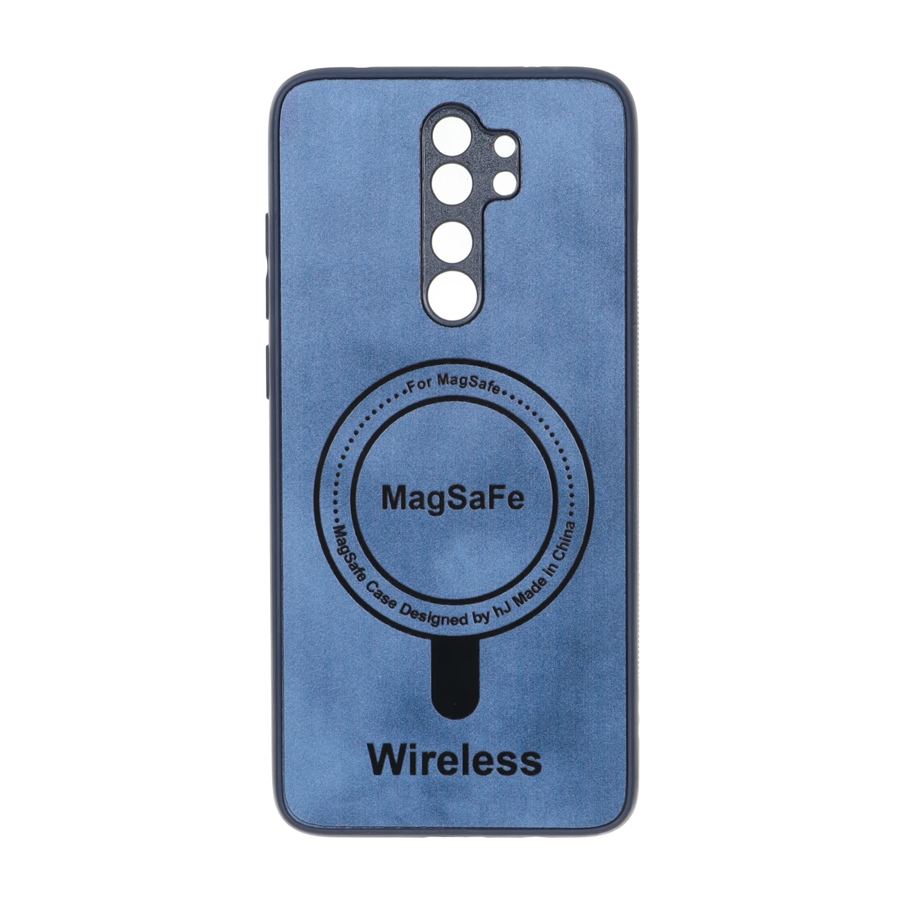 قاب Wireless طرح مگ سیف محافظ لنز برجسته مناسب برای شیائومی ردمی نوت 8 پرو آبی