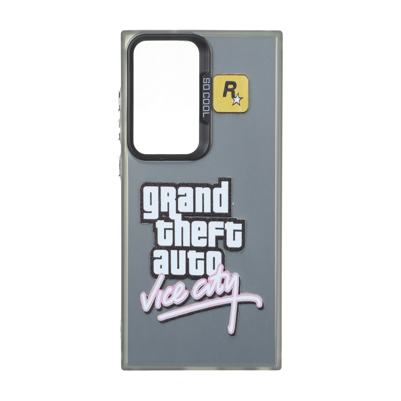 قاب طرح Grand Theft Auto Vice City بلک لنز دکمه کروم SO COOL مناسب برای سامسونگ گلکسی S23 اولترا