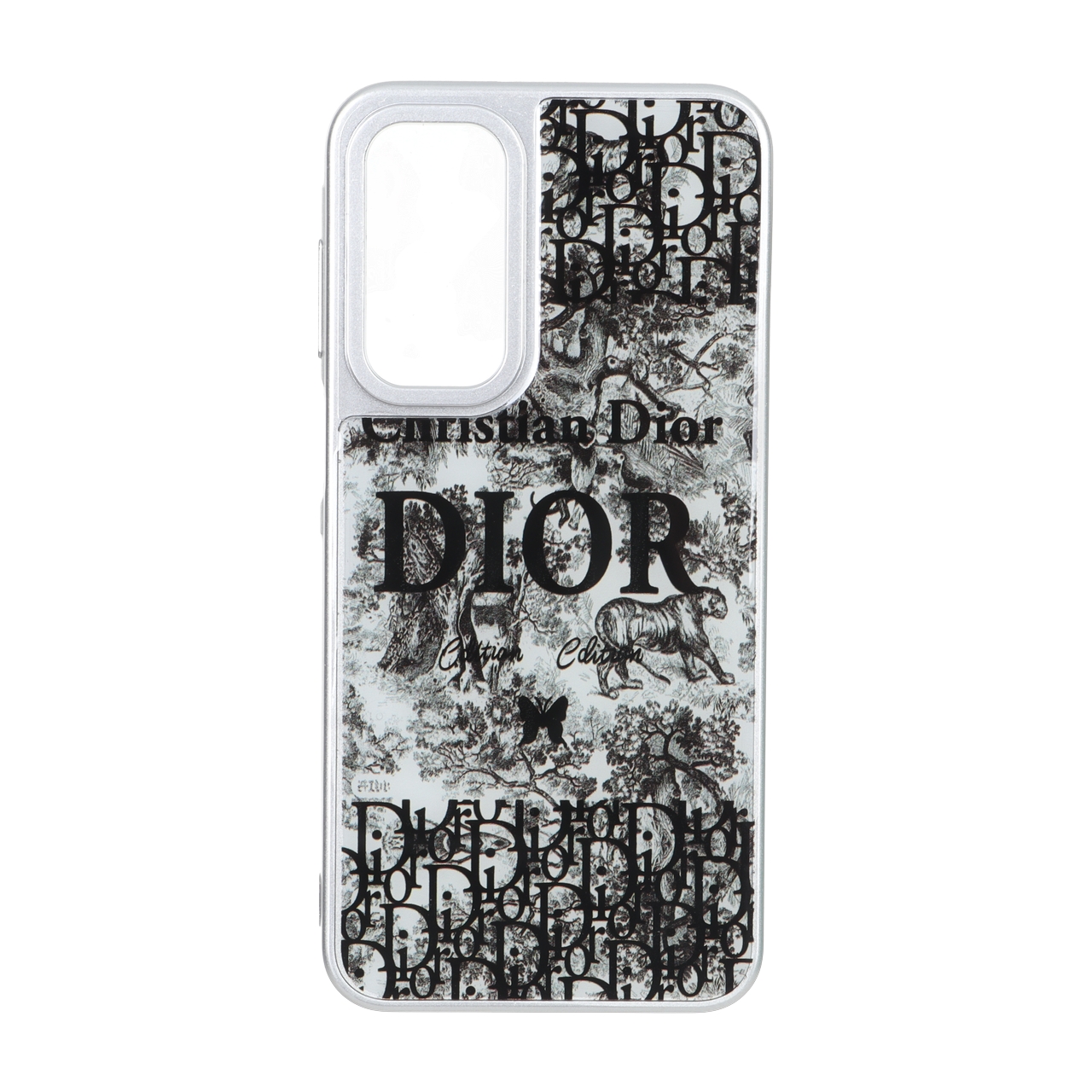 قاب رزینی سیلور طرح دیور (Dior) با ببر و طبیعت مناسب برای سامسونگ گلکسی A16