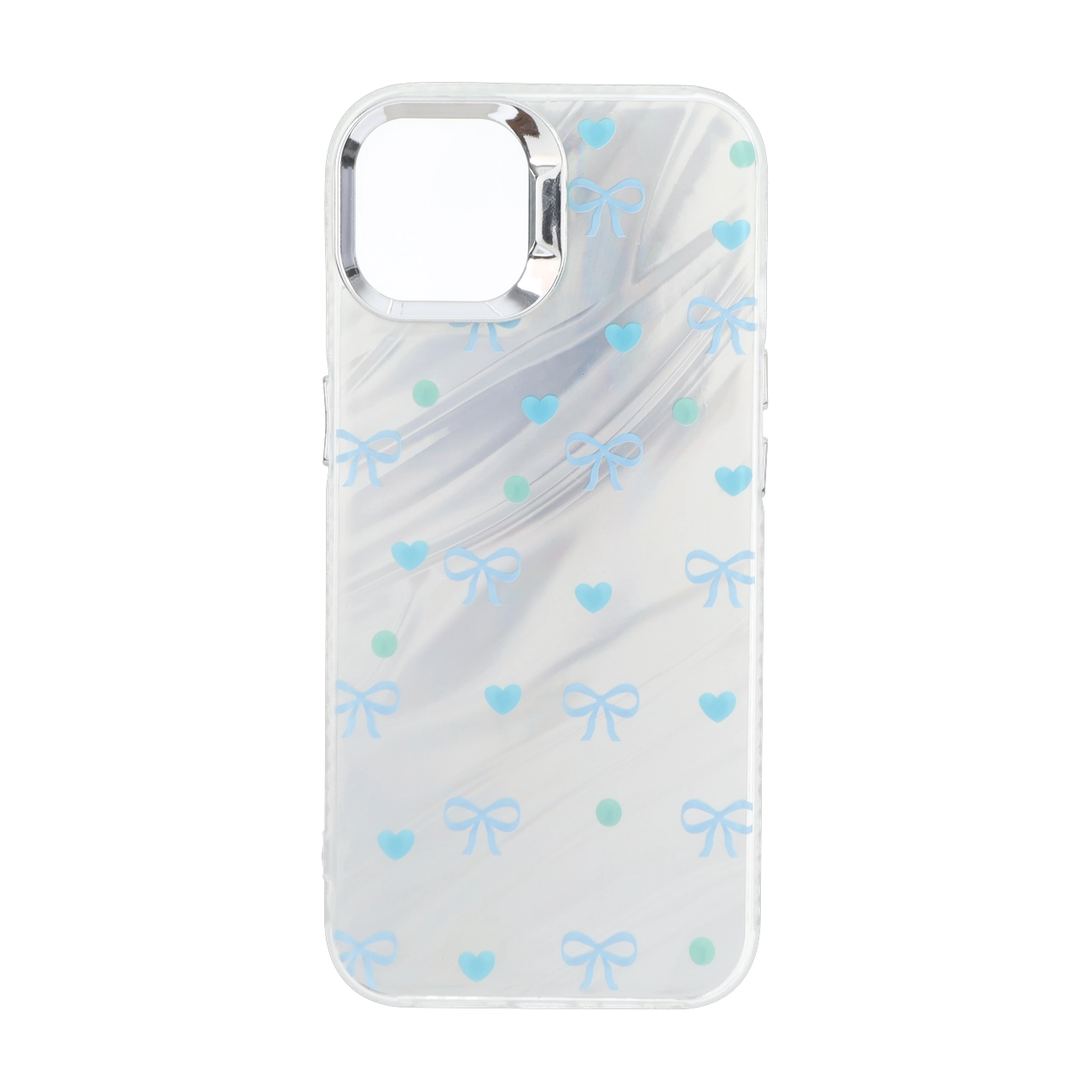 قاب Pucker هفت رنگ دور ژله ای مات لنز کروم Apple iPhone 13 / iPhone 14 - طرح 377