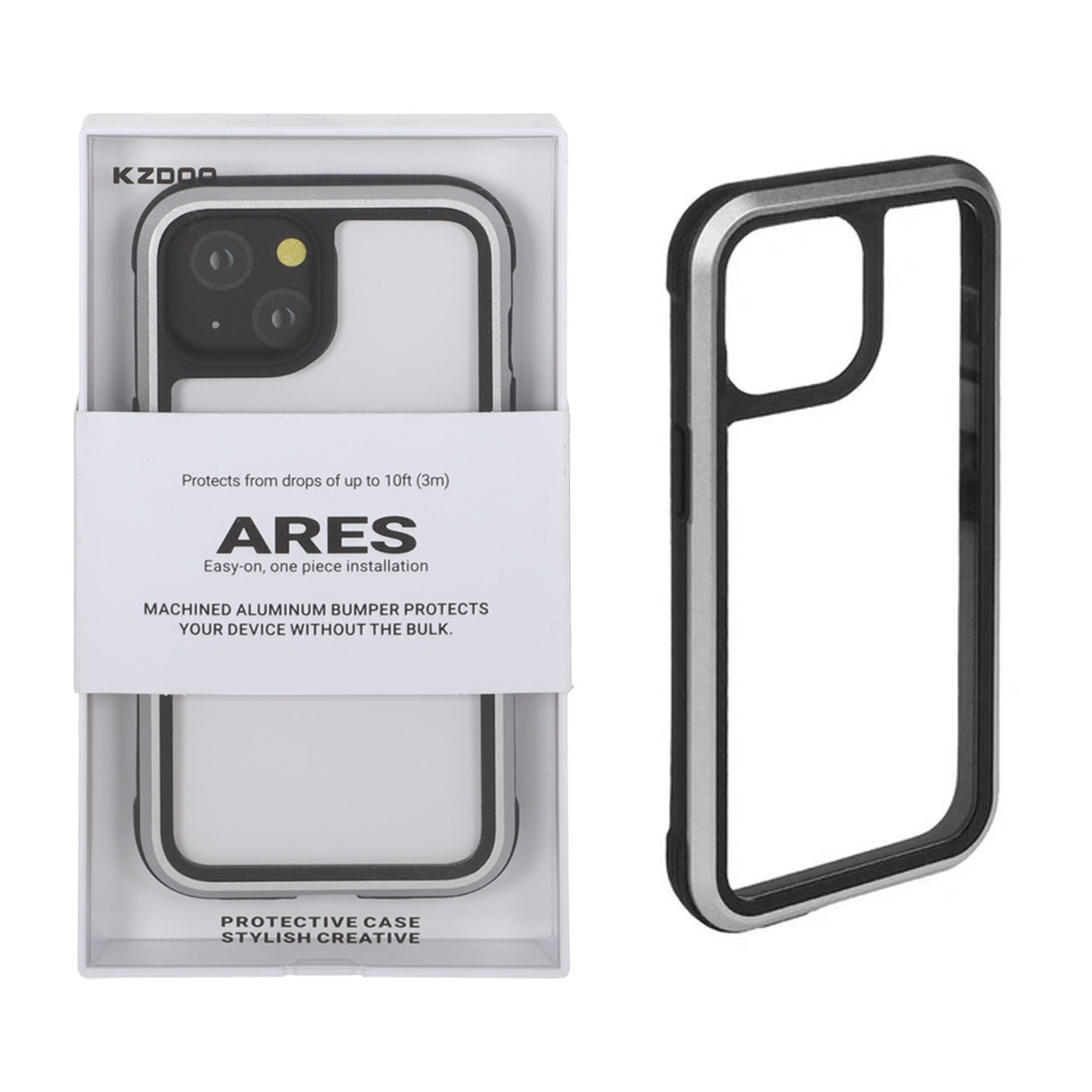 قاب Original KDoo ARES نقره‌ای مناسب برای آیفون 13 و آیفون 14