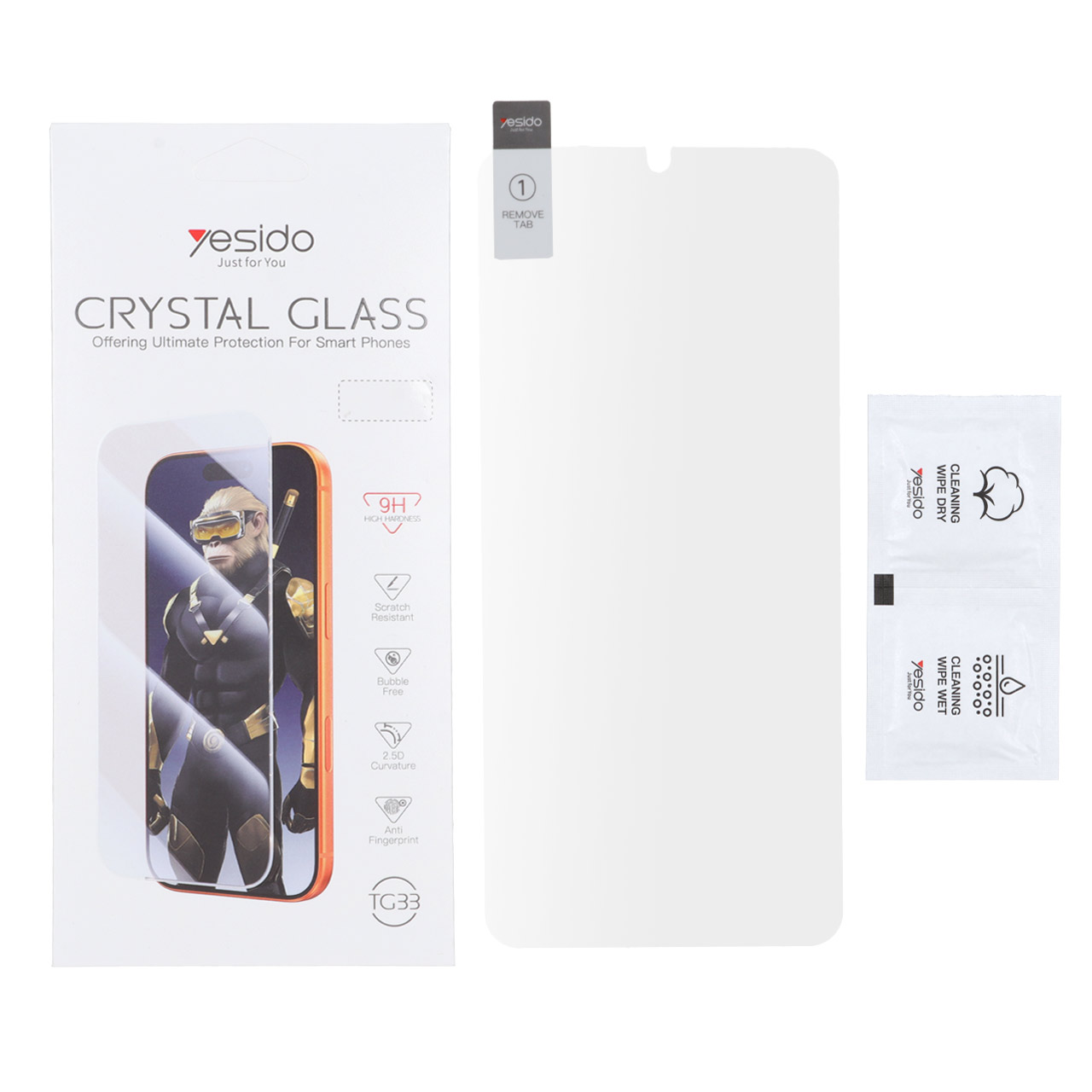 محافظ صفحه نمایش شیشه‌ای یسیدو TG33 مدل Crystal Glass مناسب برای سامسونگ گلکسی A17 / A16 / A26