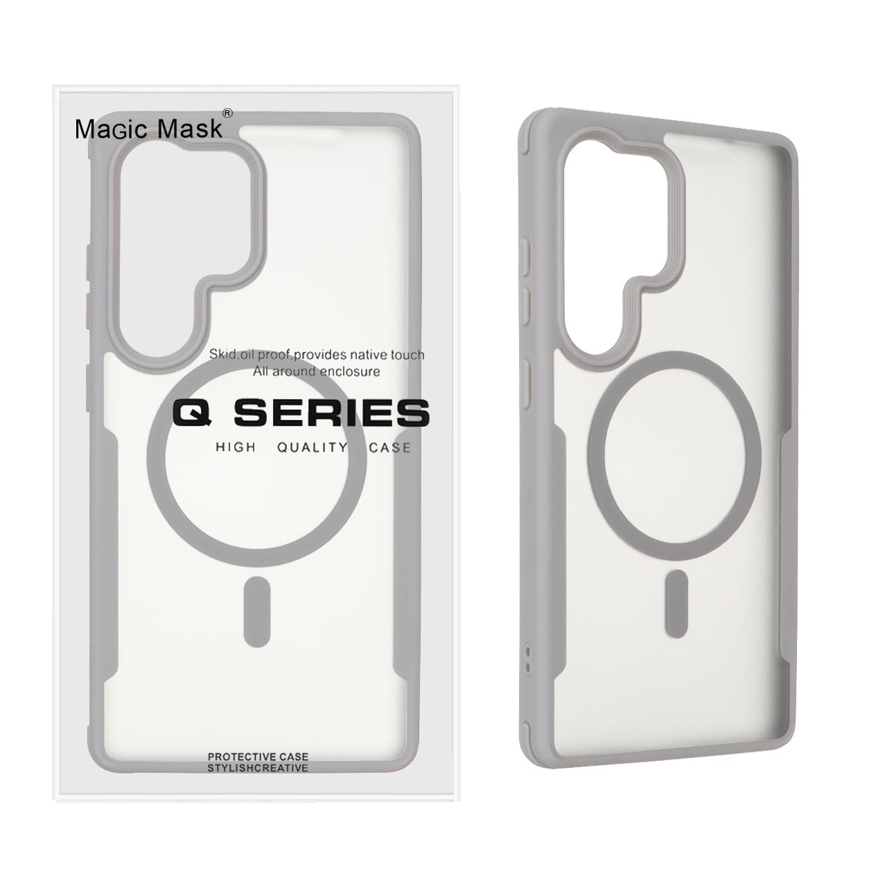 قاب اورجینال Magic Mask مات MagSafe دور رنگی مناسب برای سامسونگ گلکسی S25 اولترا