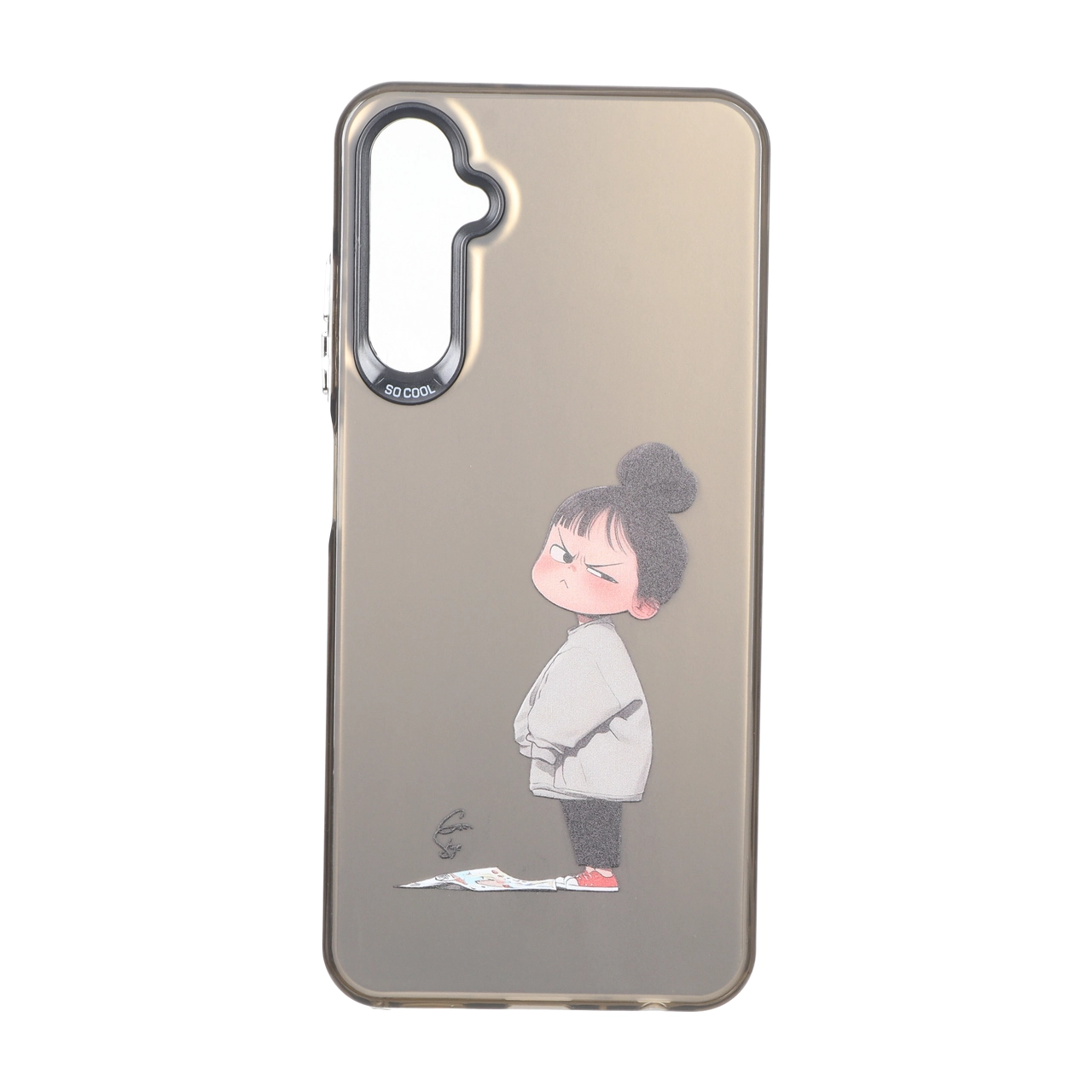 قاب SO COOL دودی cute طرح دختر پاستلی عصبانی مناسب برای سامسونگ گلکسی A05s و M14 4G و F14 4G