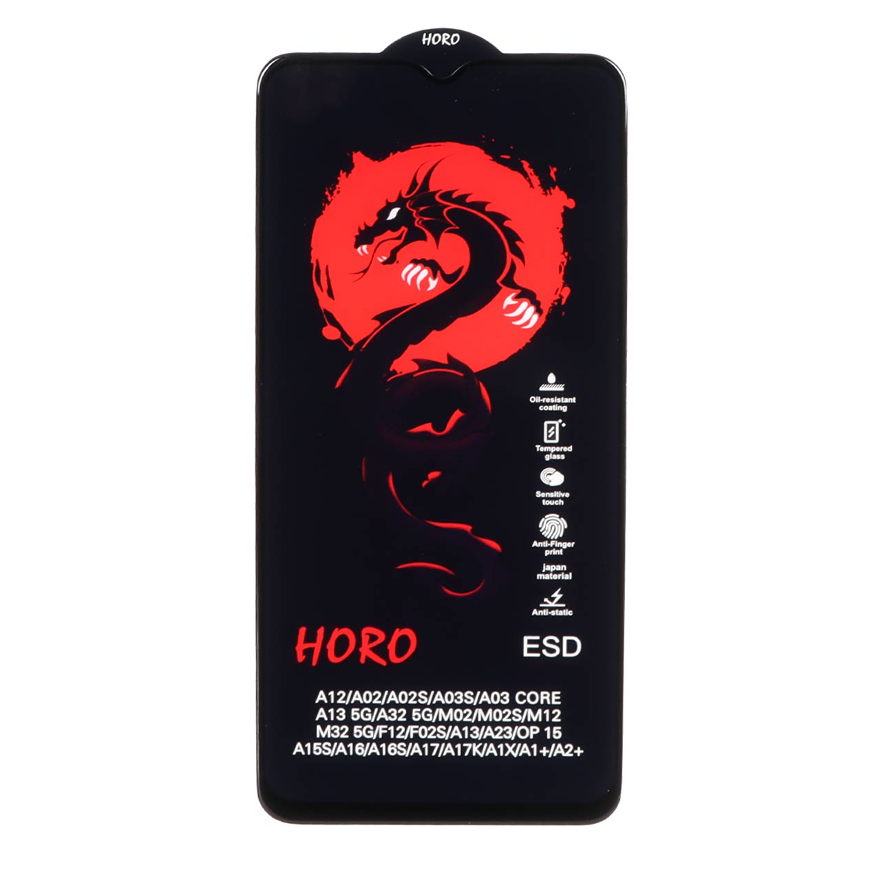 محافظ صفحه نمایش شیشه ای تمام صفحه ESD Horo طرح اژدها مناسب برای سری گوشی‌های سامسونگ گلکسی A و M