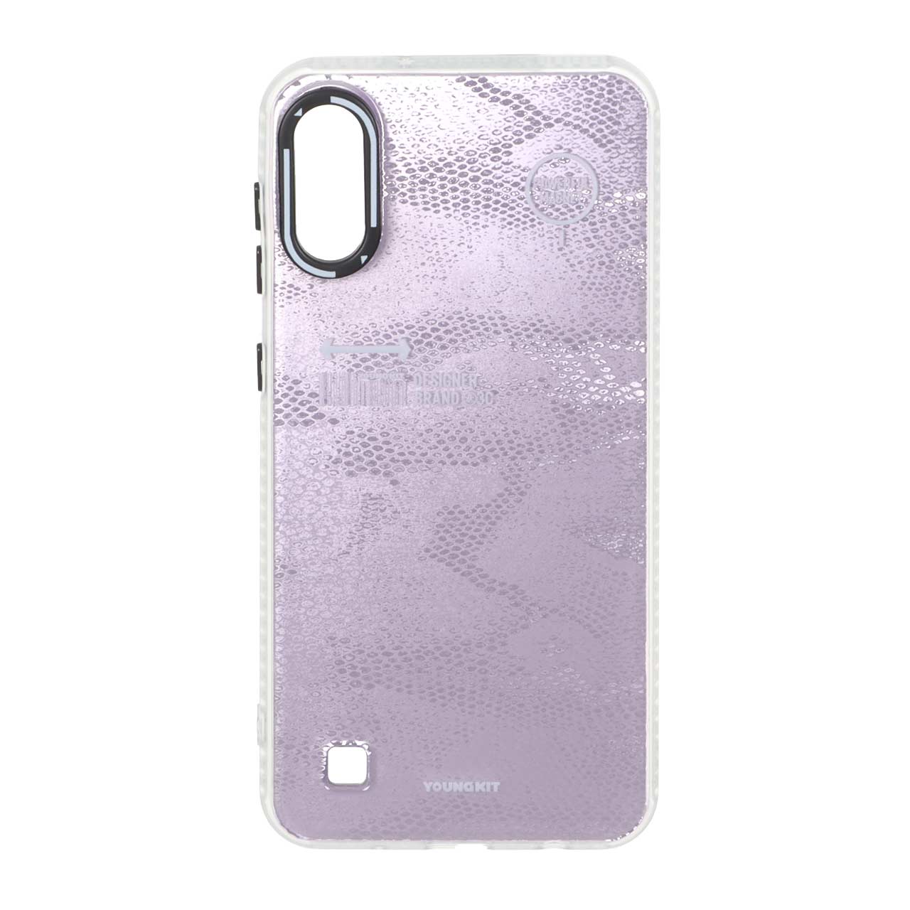 قاب Youngkit طرح بارکد پوست ماری دور مات مناسب برای سامسونگ گلکسی A10 و M10