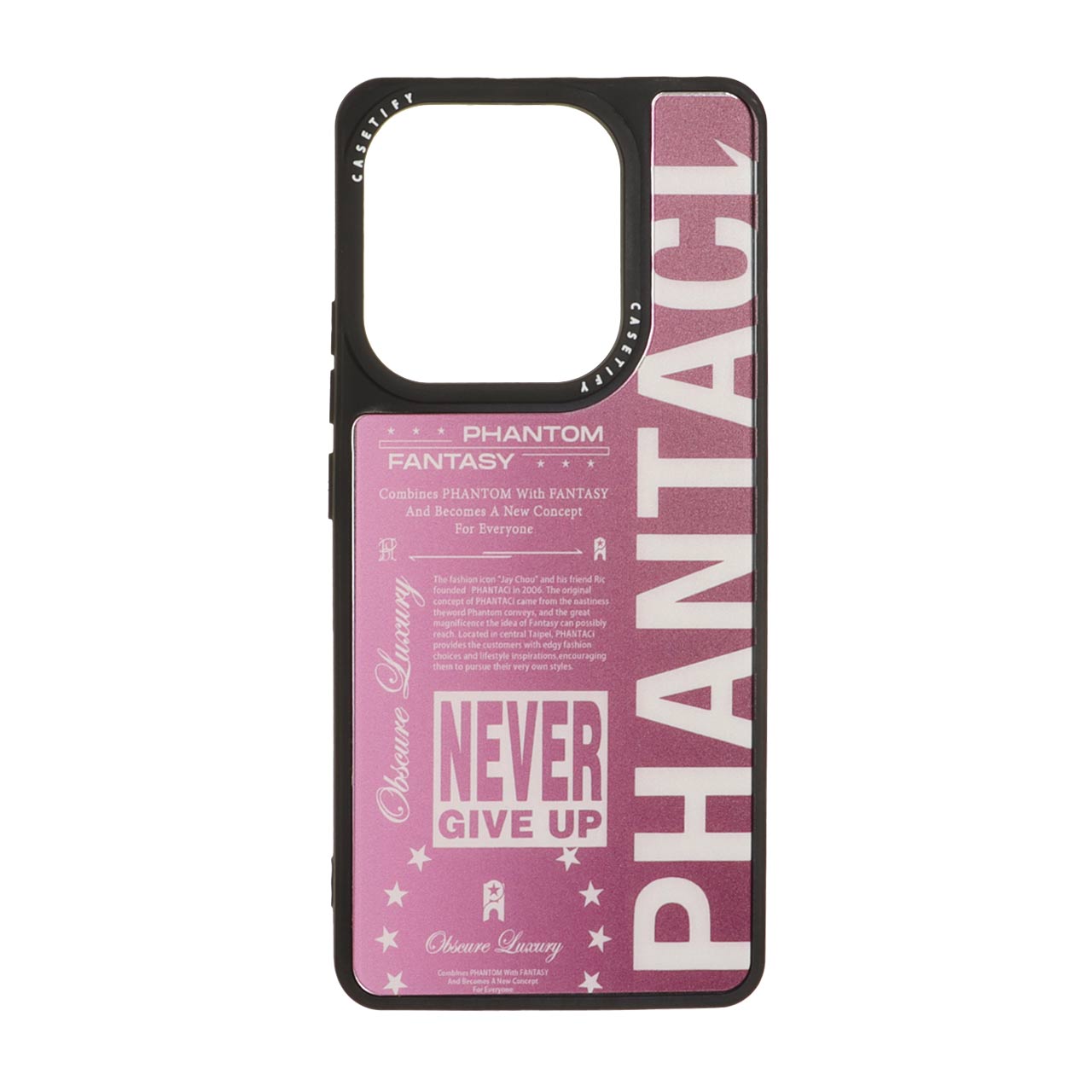 قاب طرح فانتزی PHANTACL Casetify با شعار Never Give Up مناسب برای شیائومی ردمی نوت 14 4G