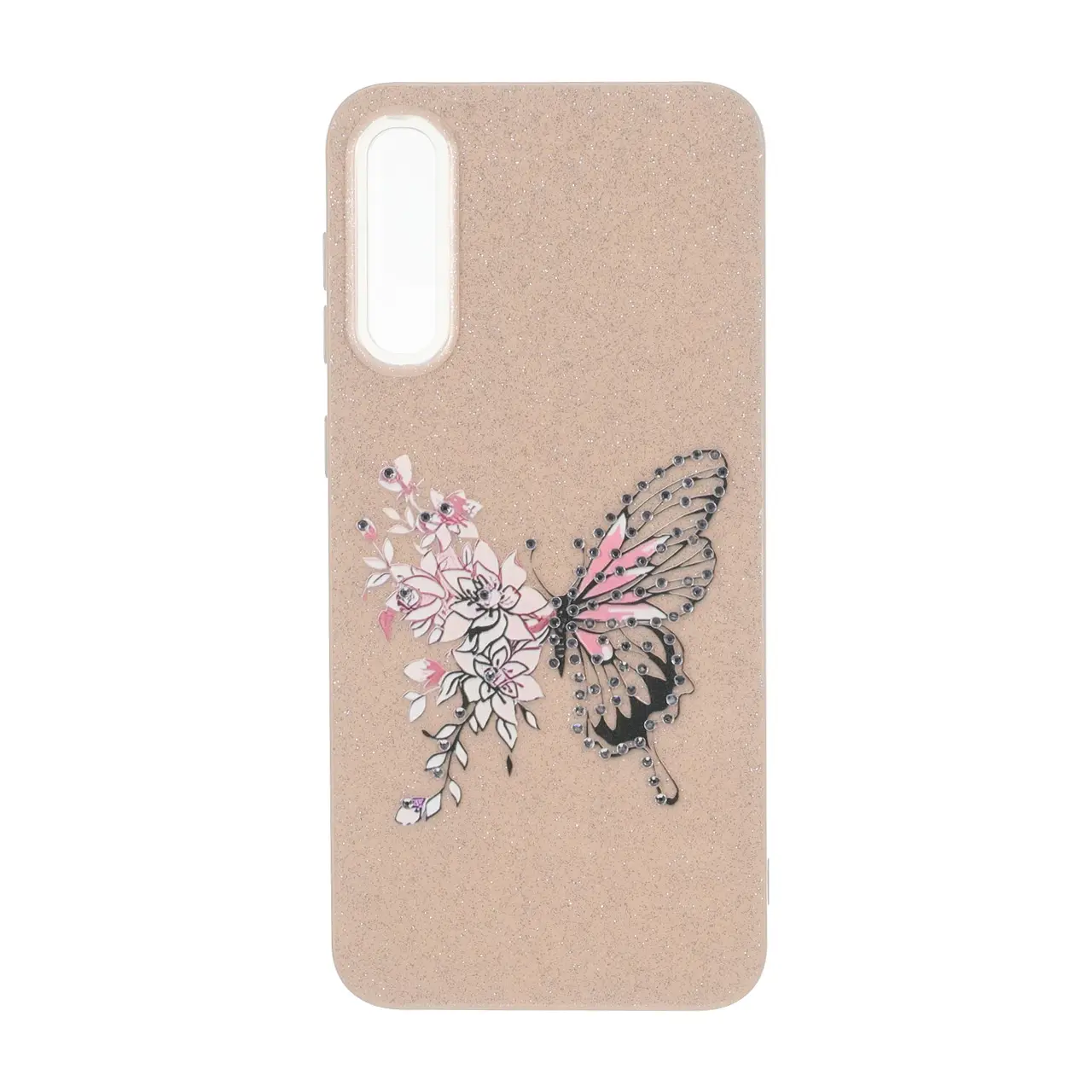 قاب اکلیلی ButterFly نگین دار Samsung Galaxy A50 / A50s / A30s - نسکافه ای