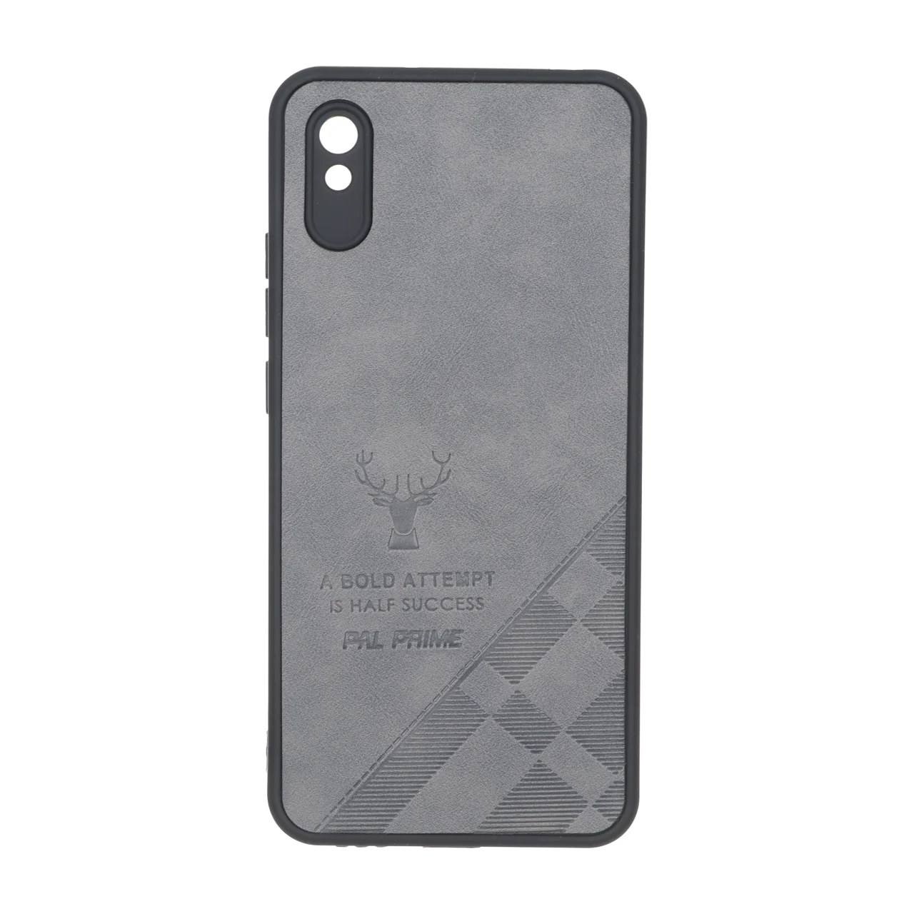 قاب طرح چرم گوزنی Pal Prime مدل Xiaomi Redmi 9A / Redmi 9A Sport / Redmi 9AT - خاکستری