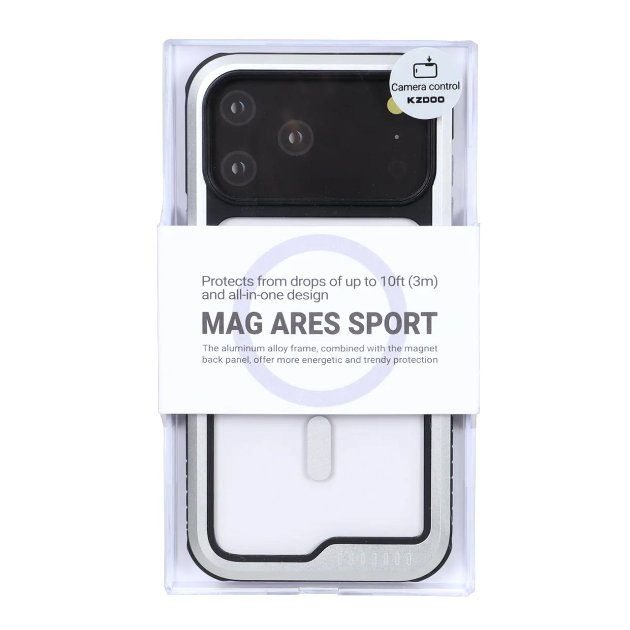 قاب Original KDoo MAG ARES Sport نقره ای مناسب برای آیفون ۱۷ پرو مکس